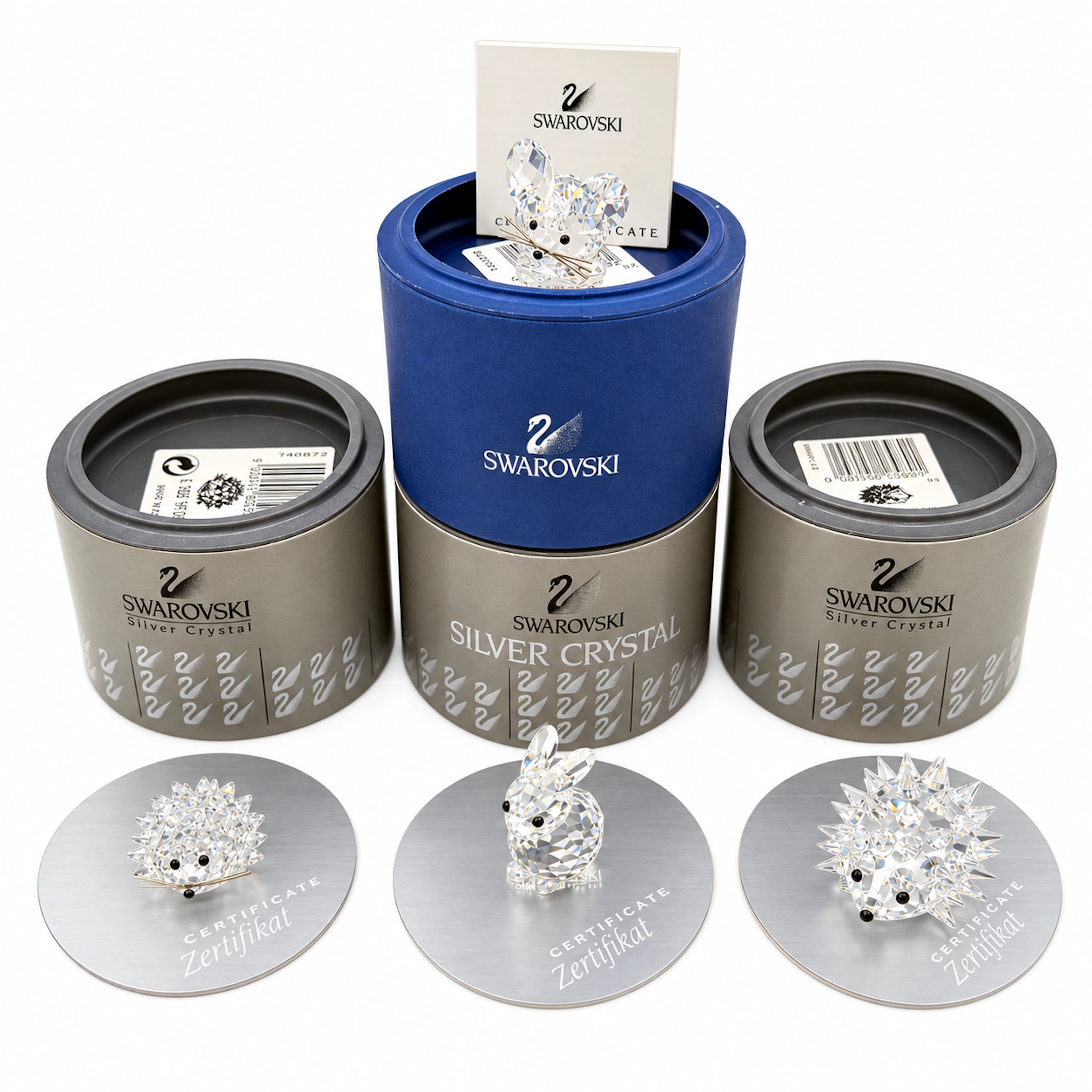 4 X SWAROVSKI KRISTALLGLAS FIGUREN OVP ORIGINALVERPACKUNG ZERTIFIKAT