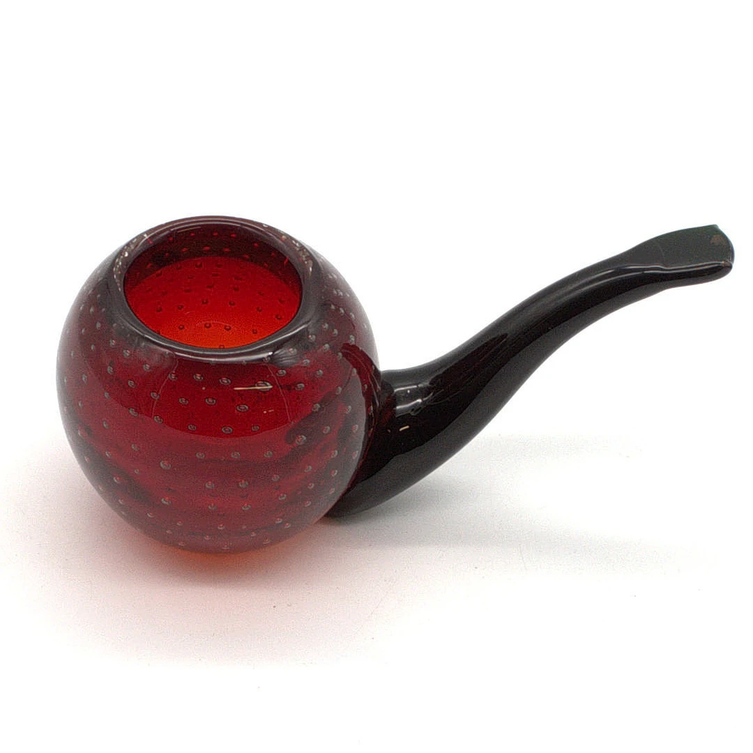 MURANO GLASSKULPTUR, PLASTISCHE PFEIFE, UM 1950.