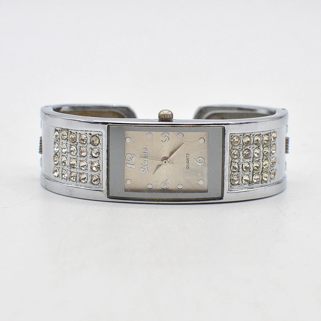 SHUHAO DAMENUHR ALS ARMREIF, QUARTZ, VINTAGE UM 2000ER.