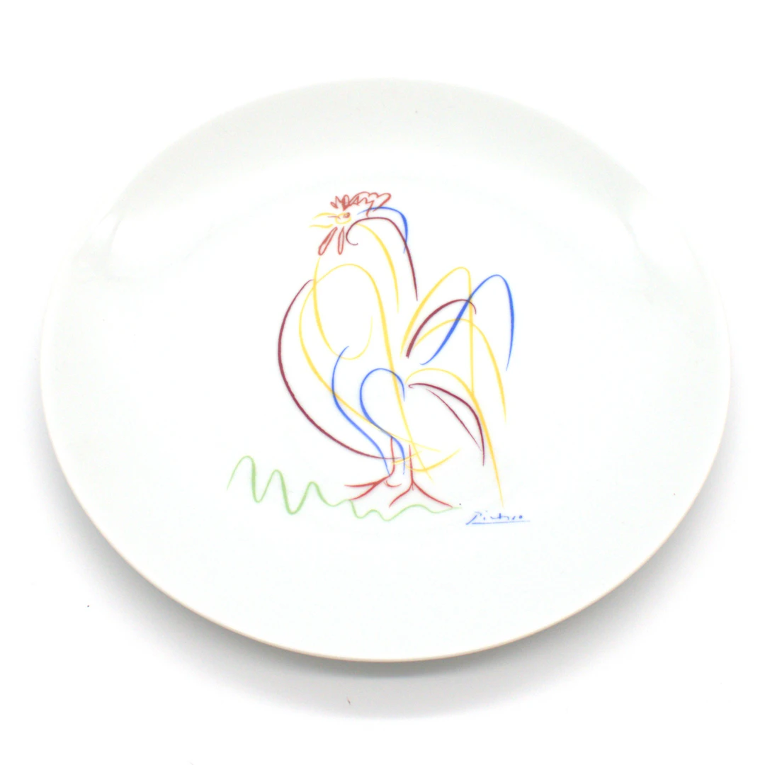 PABLO PICASSO. VINTAGE "LE COQ" WANDTELLER IN AUFTRAG VON DESIGERATELIER