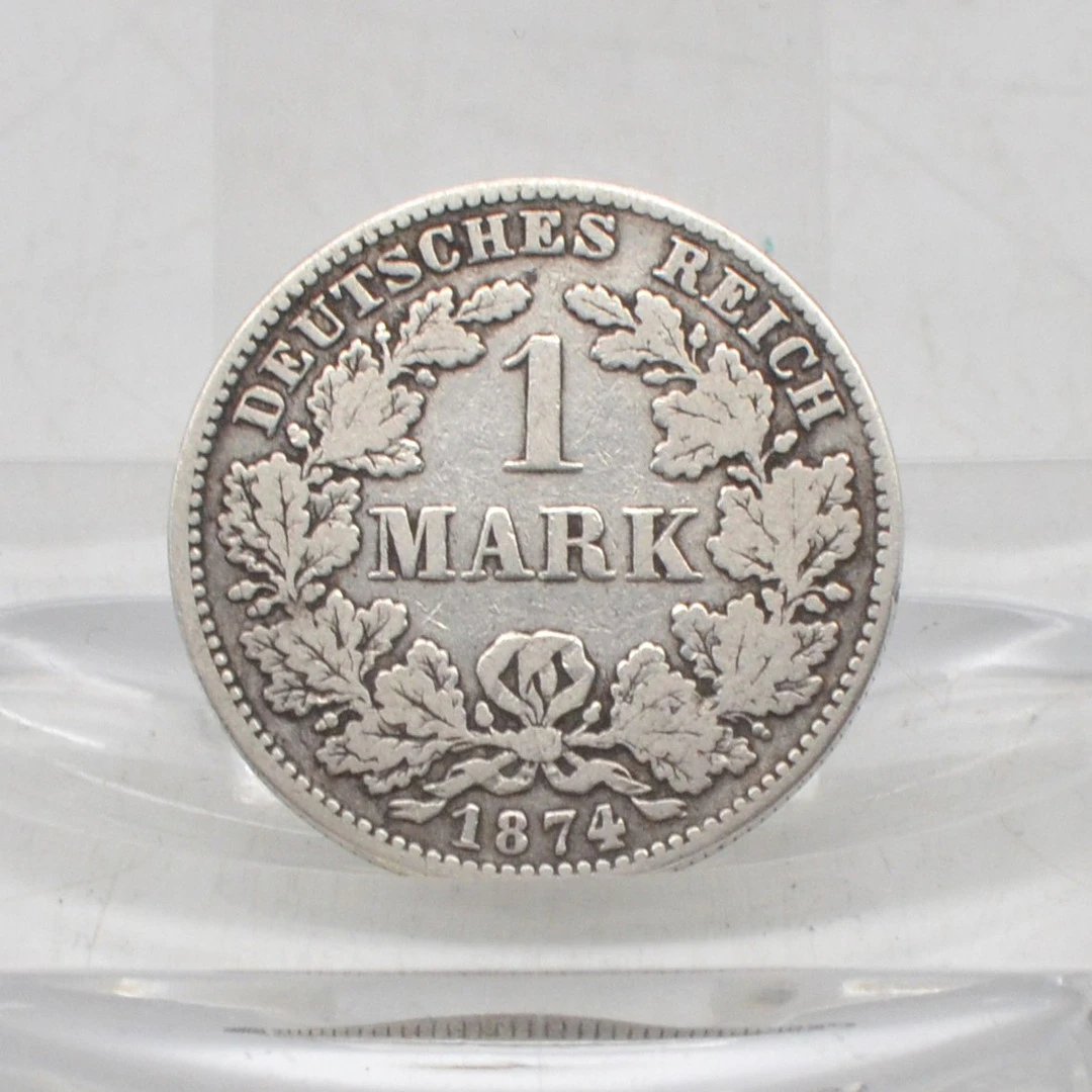 DEUTSCHES REICH, 1 MARK MÜNZE, GROSSER ADLER, AUS 1874 - H, ANTIKE