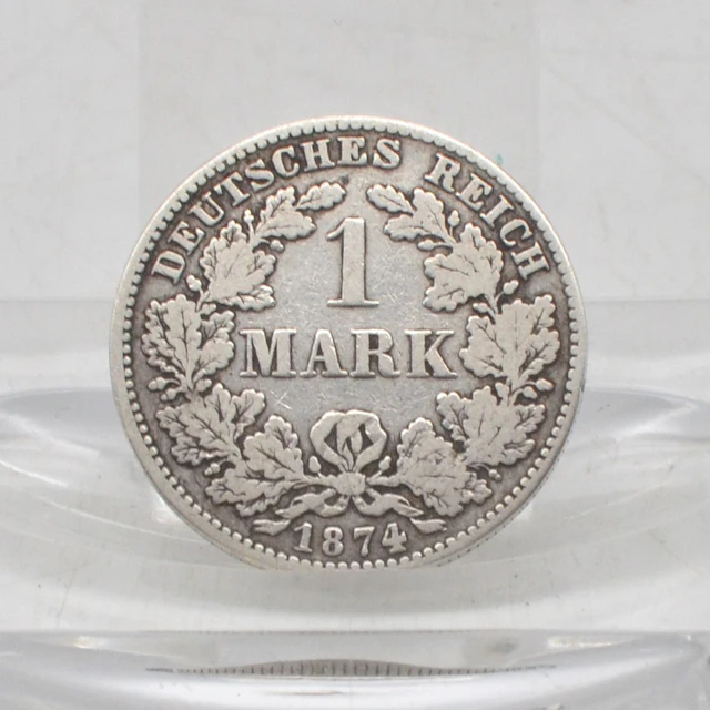 DEUTSCHES REICH, 1 MARK MÜNZE, GROSSER ADLER, AUS 1874 - H, ANTIKE