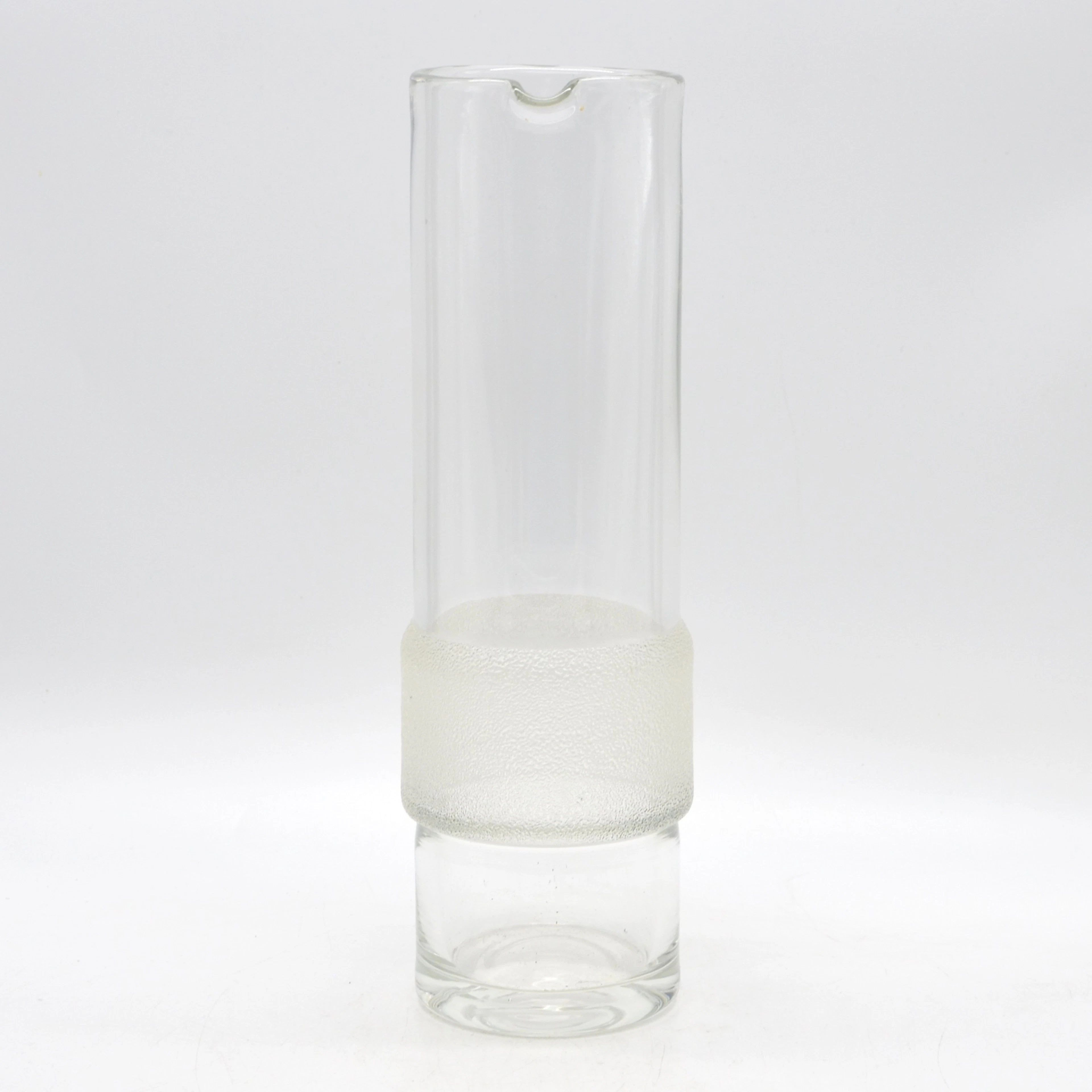 SKANDINAVISCHE DESIGNERKARAFFE, UNBEKANNTER KÜNSTLER, GLAS, TRANSPARENT
