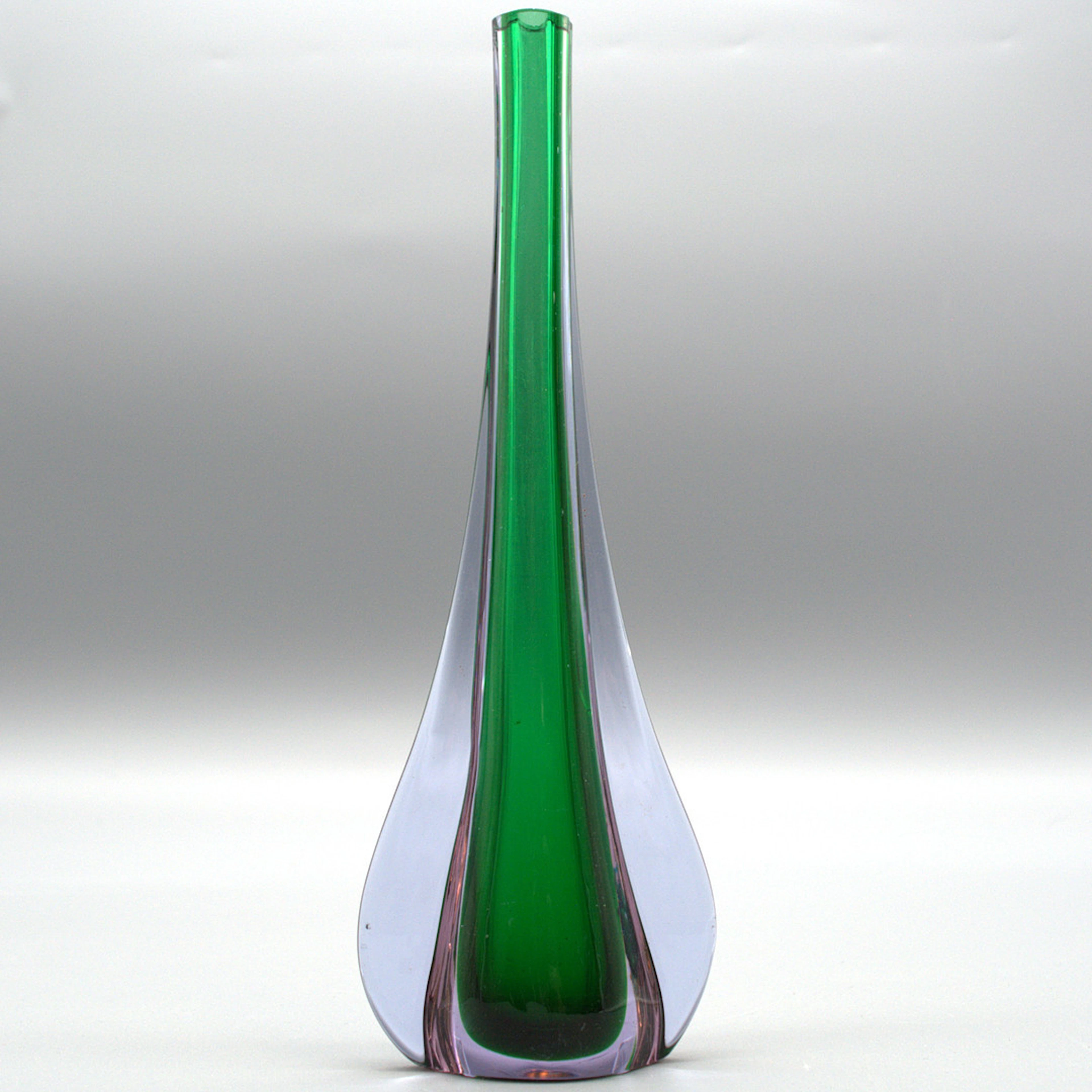 MURANO GLASVASE, SOMMERSO, ITALIEN, UM 1950.