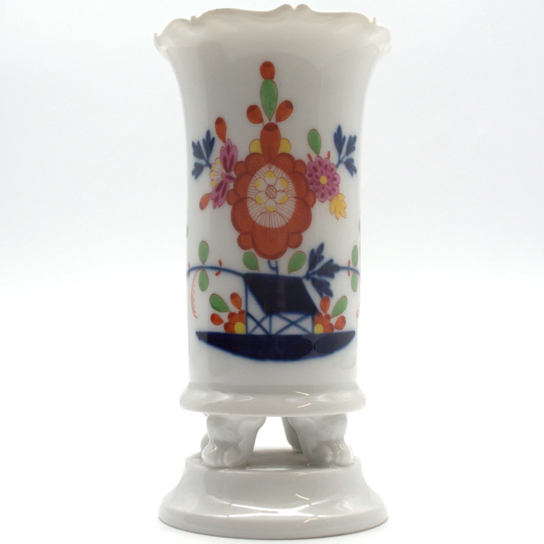 MEISSEN. VASE, TISCHCHENMUSTER, 1924-1934, 1. WAHL.