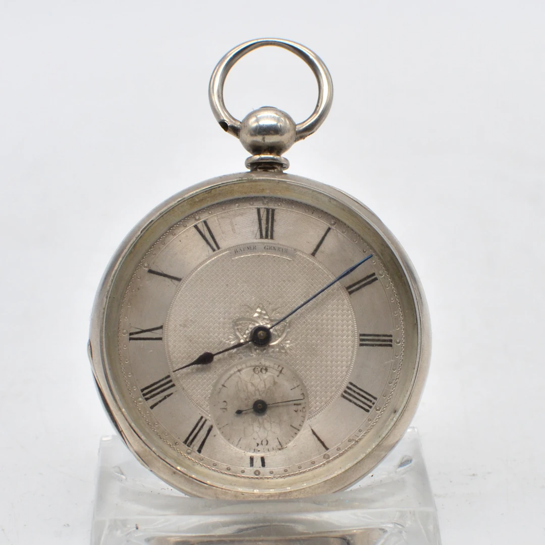 BAUME GENEVE (B&L), TASCHENUHR, SAVONETTE, FEIN SILBER (PUNZIERT)