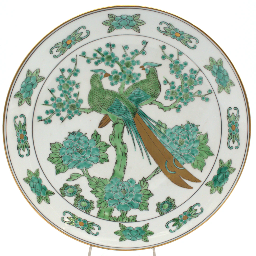 JAPANISCHER GOLD-IMARI PORZELLANTELLER, CA. 1970ER JAHRE.
