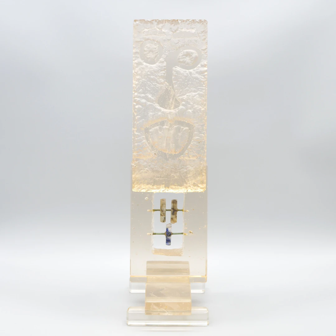 ANDRZEJ KUCHARSKI (1959). OHNE TITEL, GLASSKULPTUR, SIGNIERT, DATIERT, 1990.