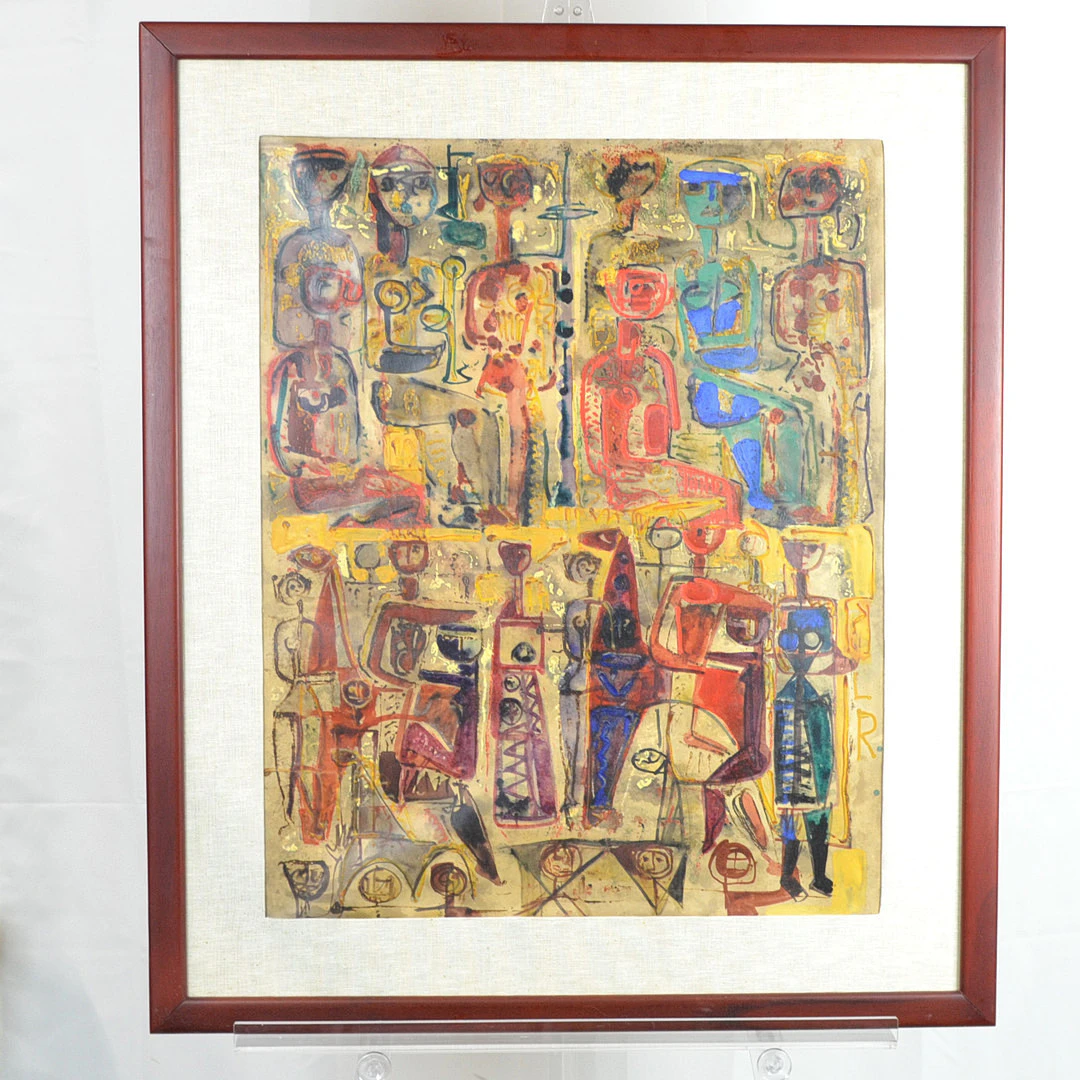 LEOPOLDO RICHTER (1896 - 1984). OHNE TITEL, ACRYL UND AQUARELL AUF