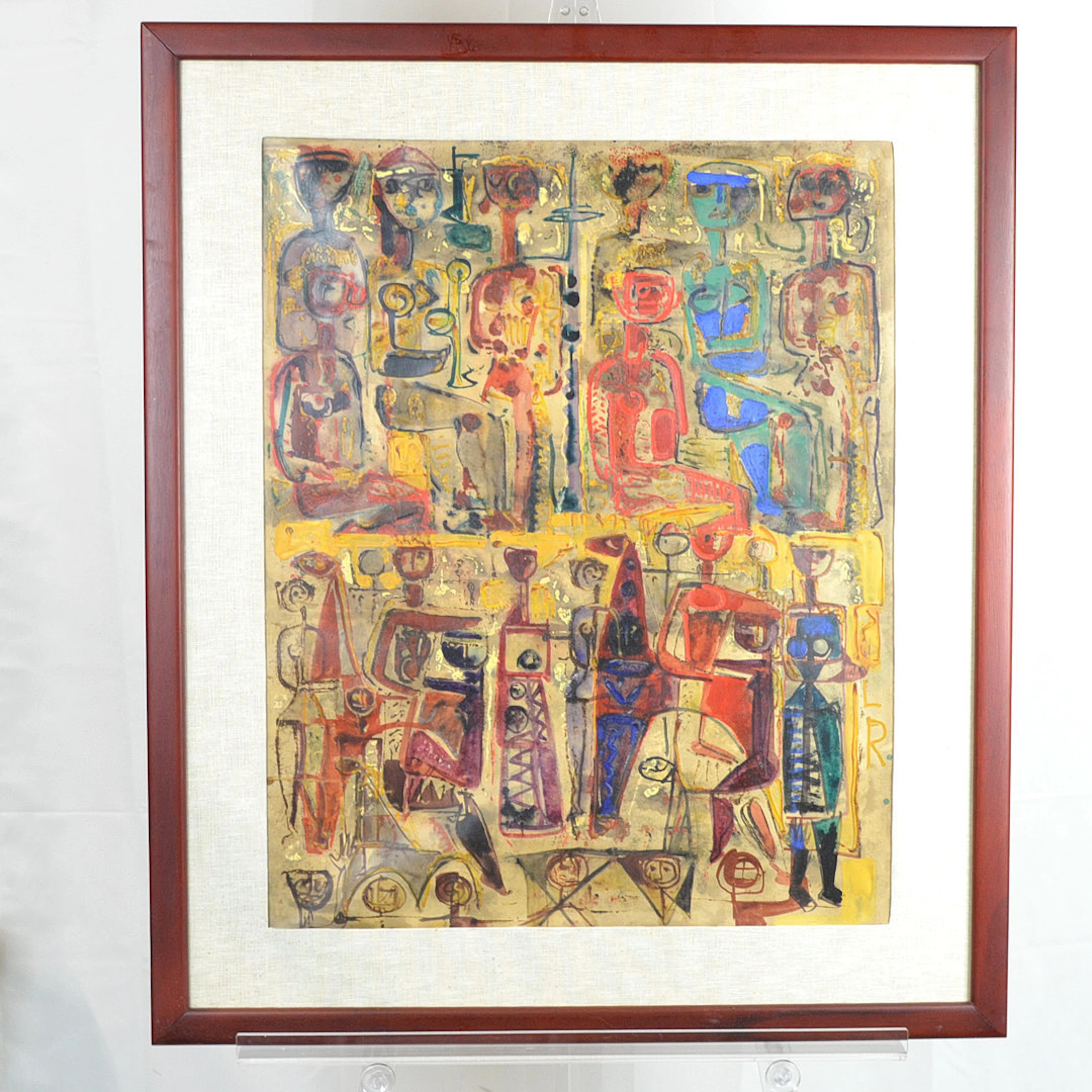 LEOPOLDO RICHTER (1896 - 1984). OHNE TITEL, ACRYL UND AQUARELL AUF