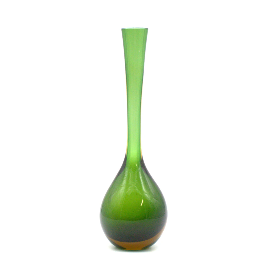 FLAVIO POLI. Mundgeblasene Murano Bodenballon-Vase.