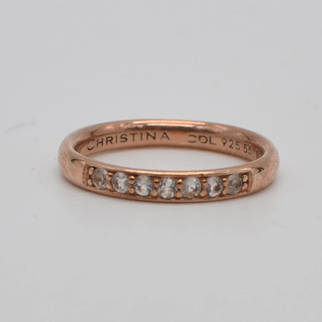 CHRISTINA COLLECT, VINTAGE DESIGNERRING, VERGOLDETER STERLINGSILBER