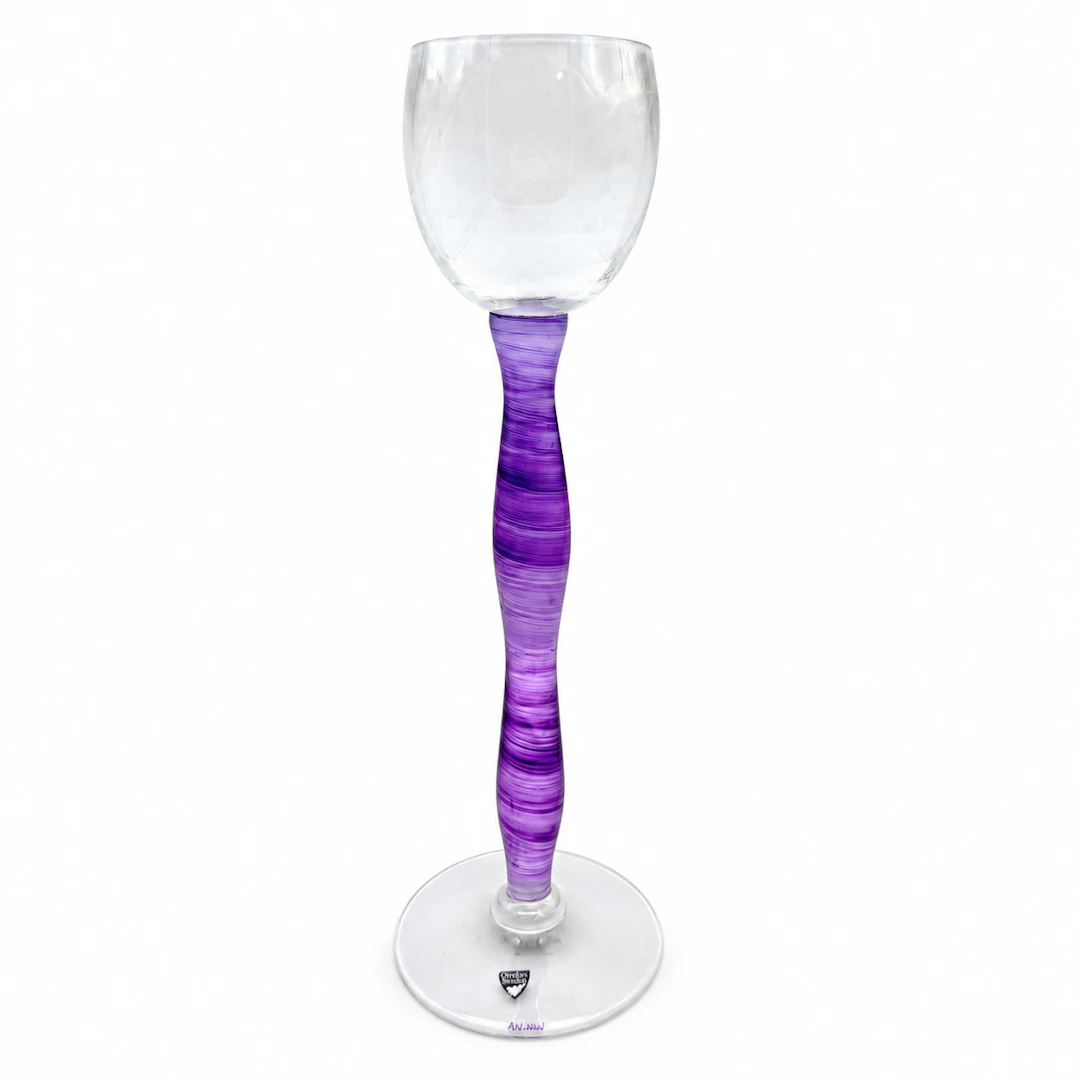 ANNE NILSSON KERZENSTÄNDER / POKAL, GLAS, ORREFORS.