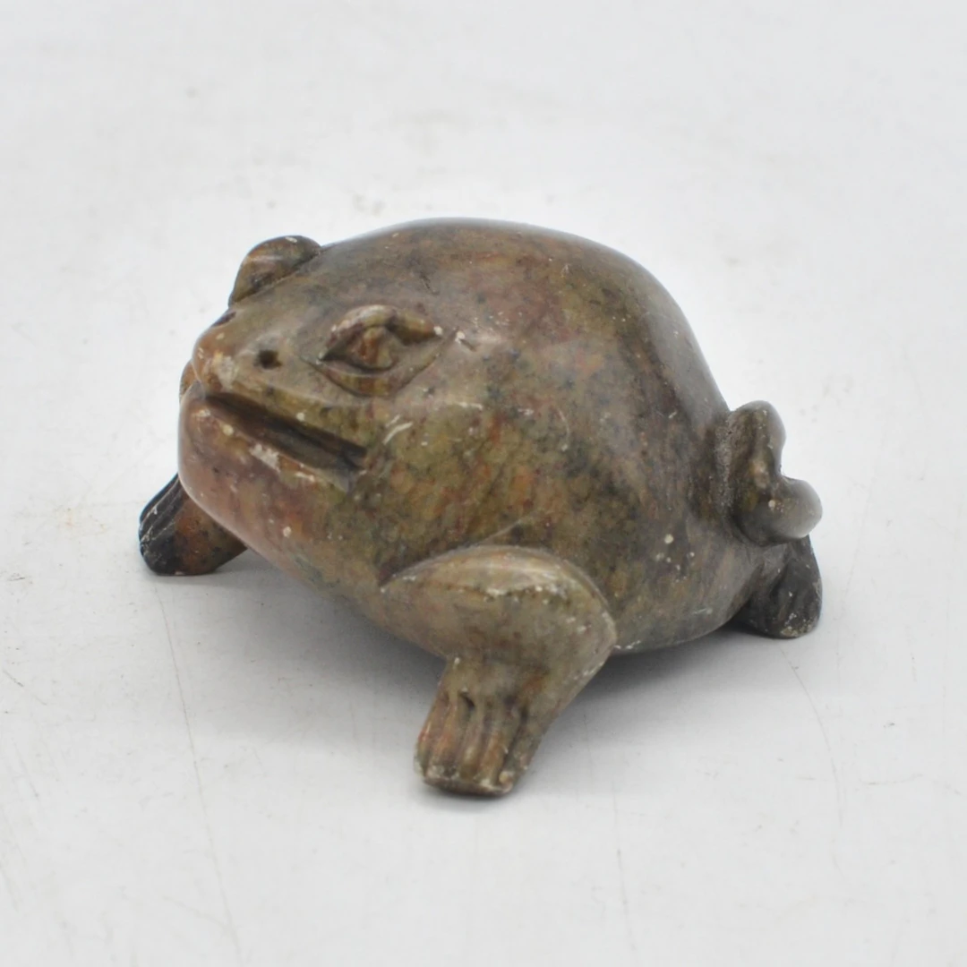 FROSCH, SKULPTUR, SPECKSTEIN, FRÜHES 20. JAHRHUNDERT.