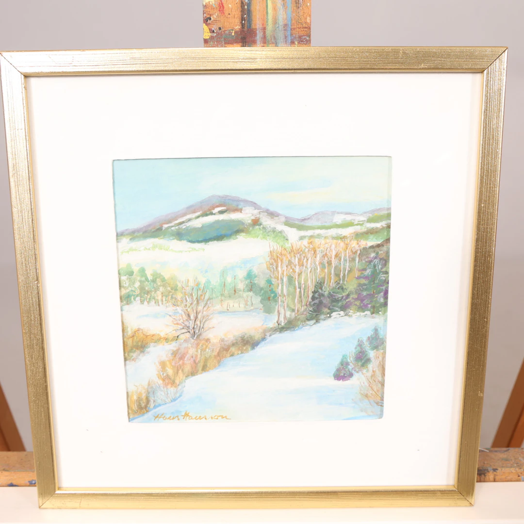 HANS HANSSON. GOUACHE, signerad.