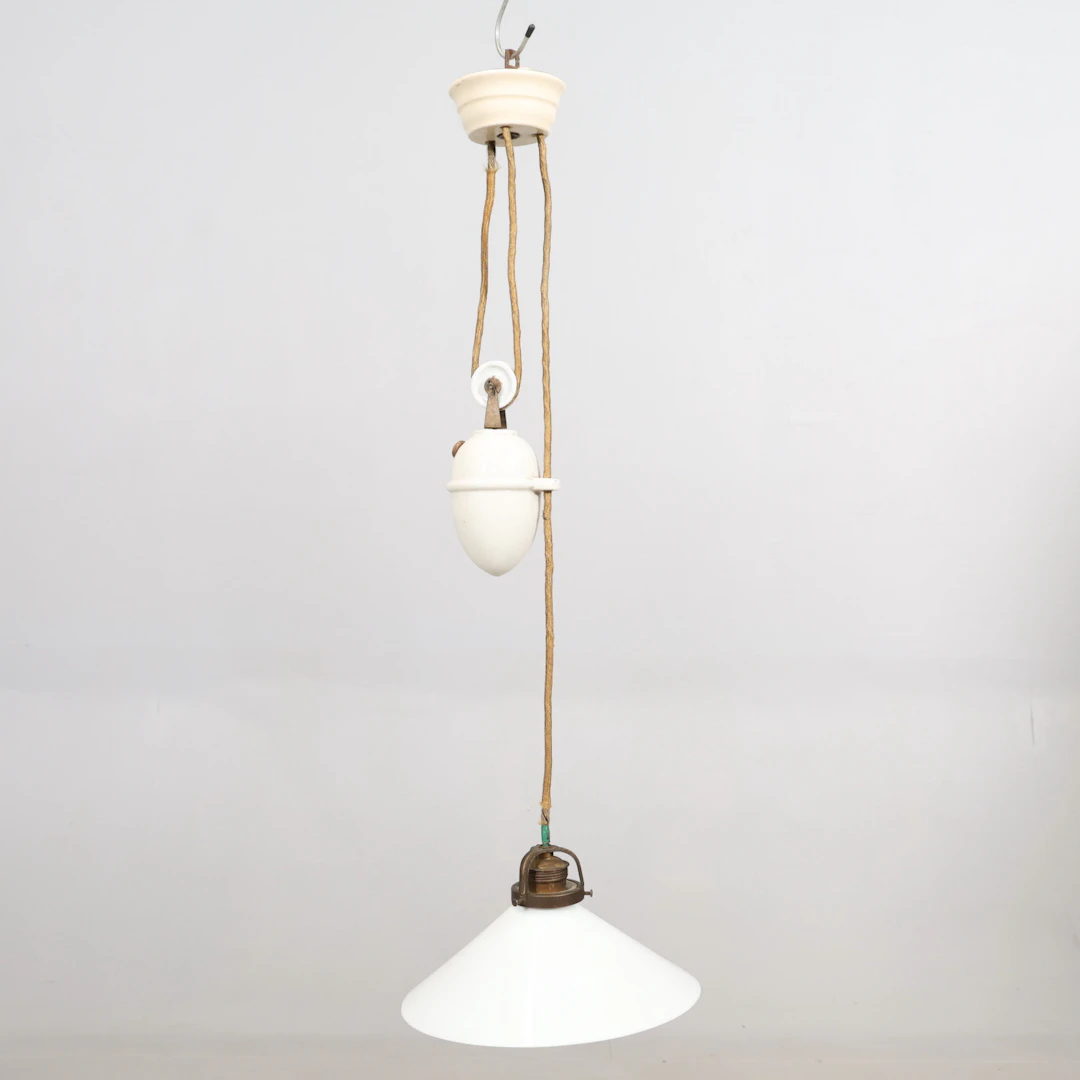 TAKLAMPA glas/ metall "skomakarelampa".