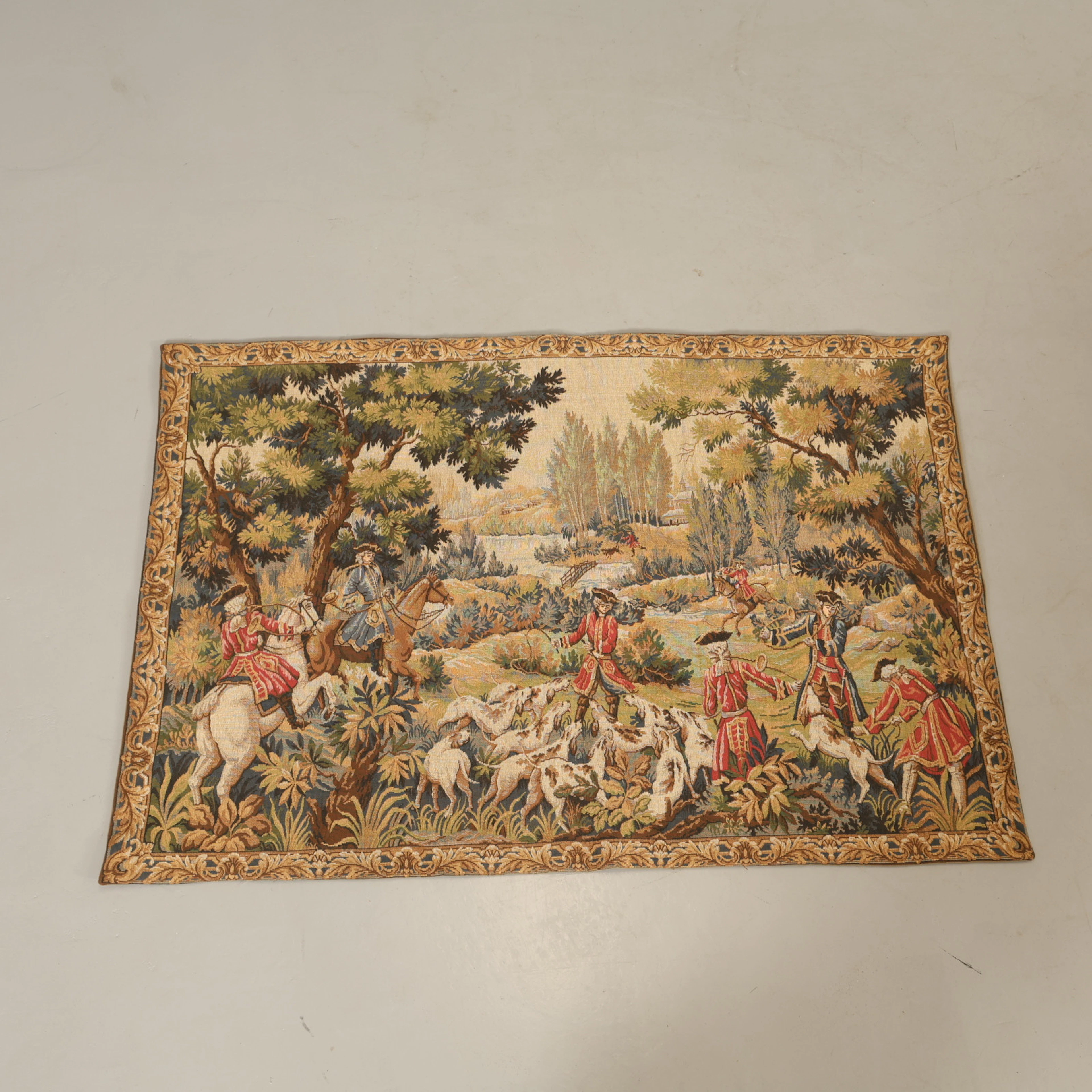VÄGGTEXTIL, maskintillverkad, JP Paris, 1900-talets andra hälft.