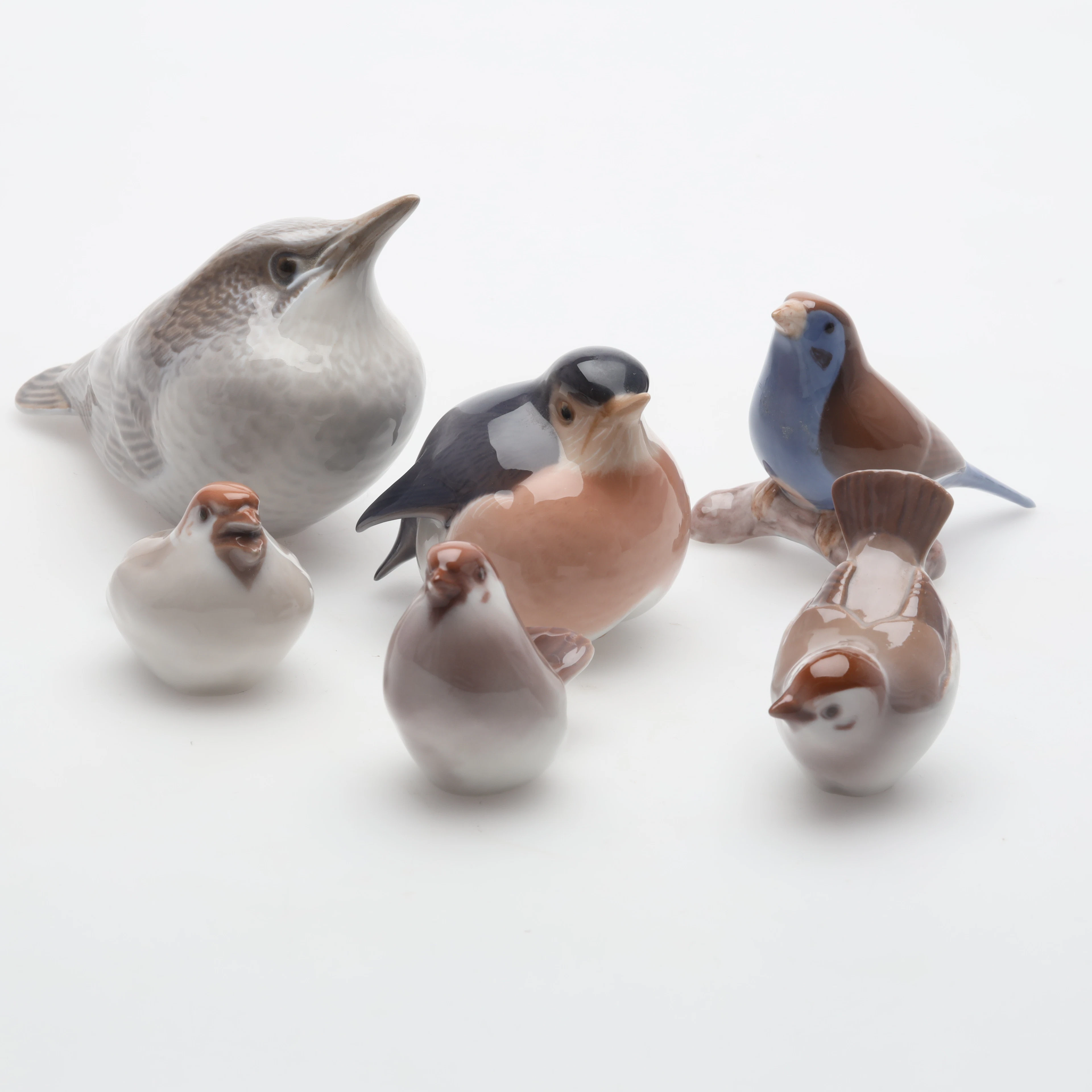 FIGURINER 6 stycken B&G och Royal Copenhagen Danmark.
