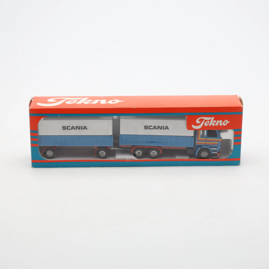 TEKNO, Scania 142H, Lastbil med släp.