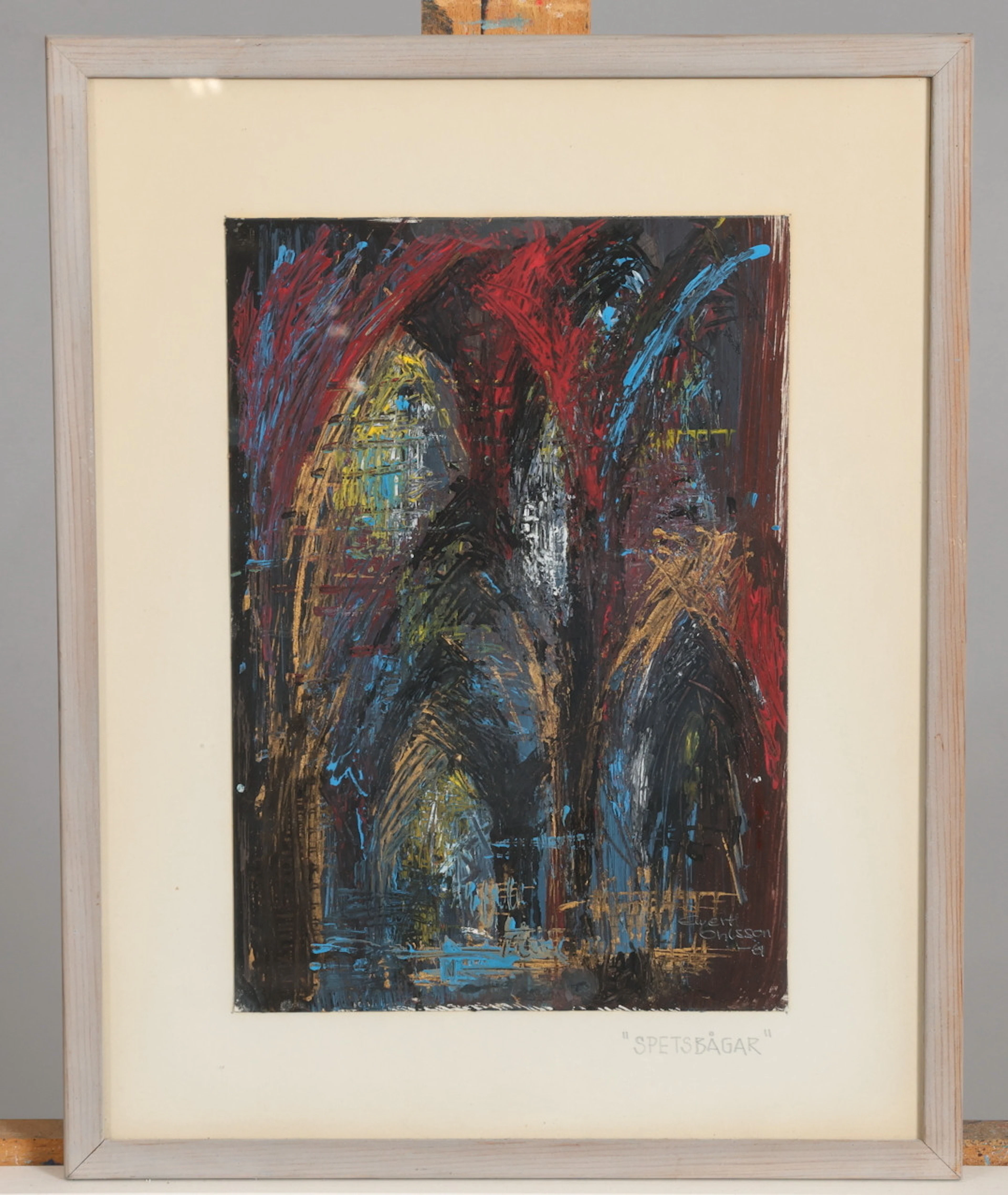 EWERT OHLSSON. PASTELL, signerad.