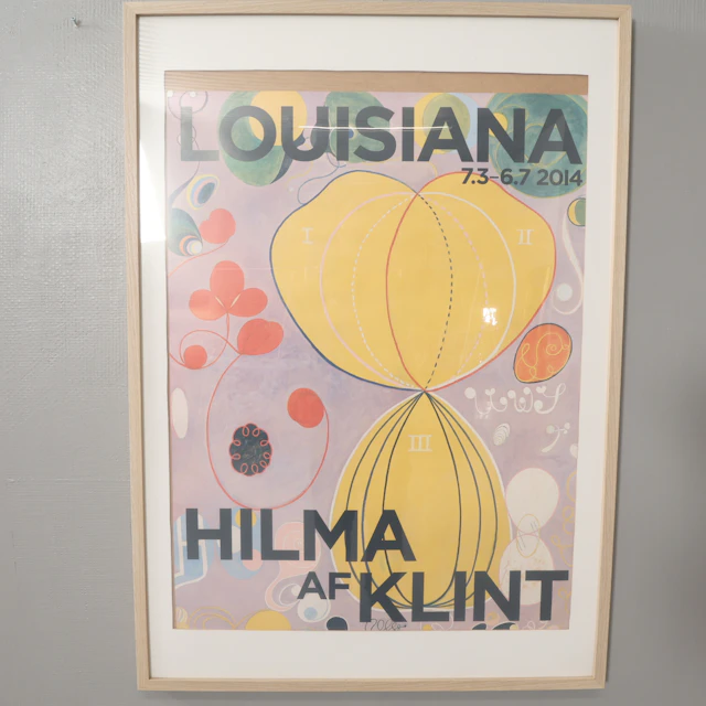 HILMA AF KLINT. UTSTÄLLNINGSAFFISCH, Louisiana.