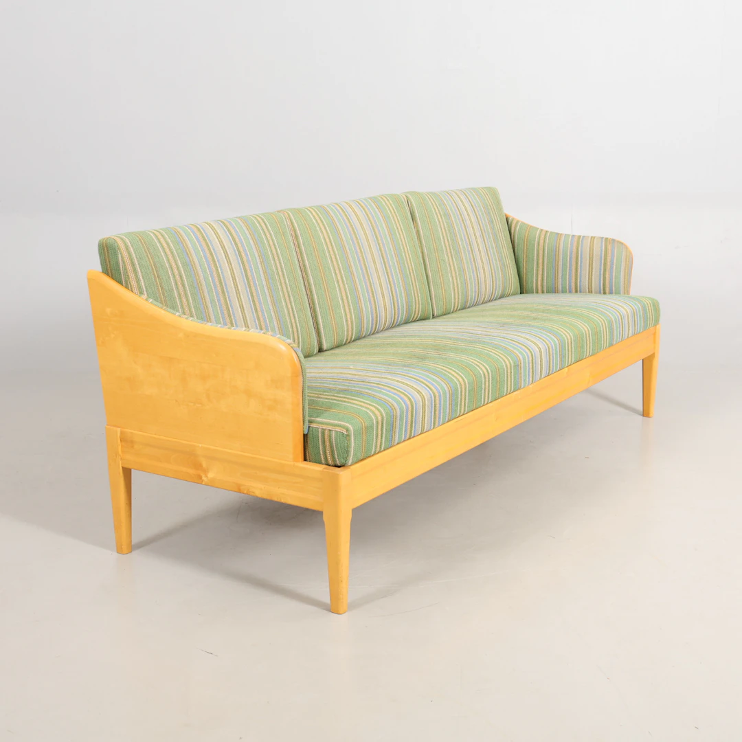 CARL MALMSTEN. SOFFA "Gustavus", björk, AB O.H Sjögren, 1900-talets