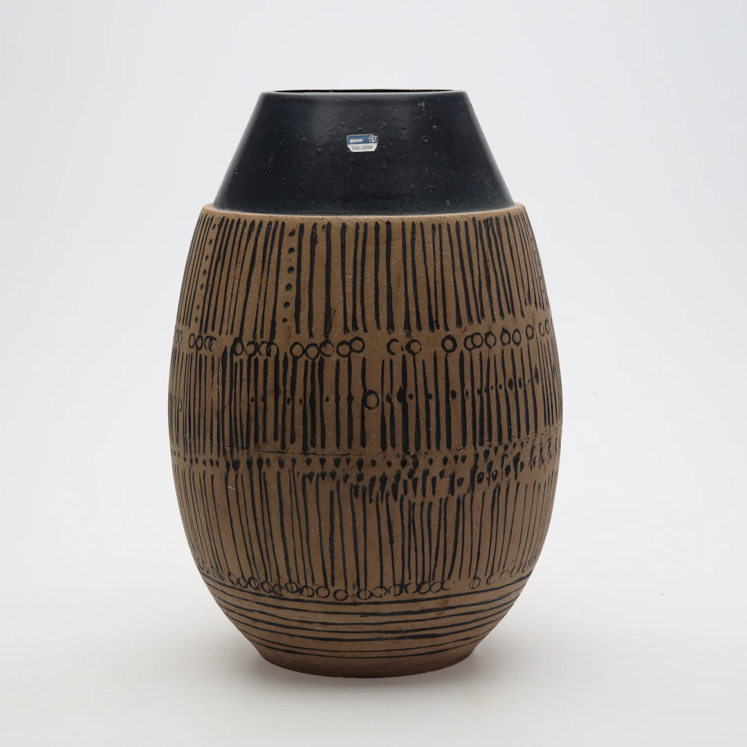 LISA LARSON. GOLVVAS stengods, "Granada" Gustavsberg.