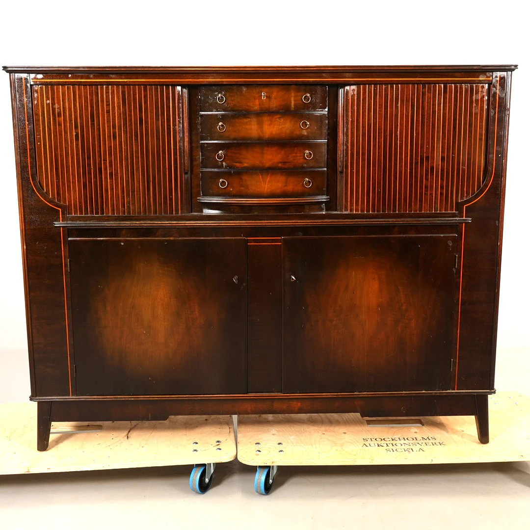 SKÅP med jalusiluckor Art deco.