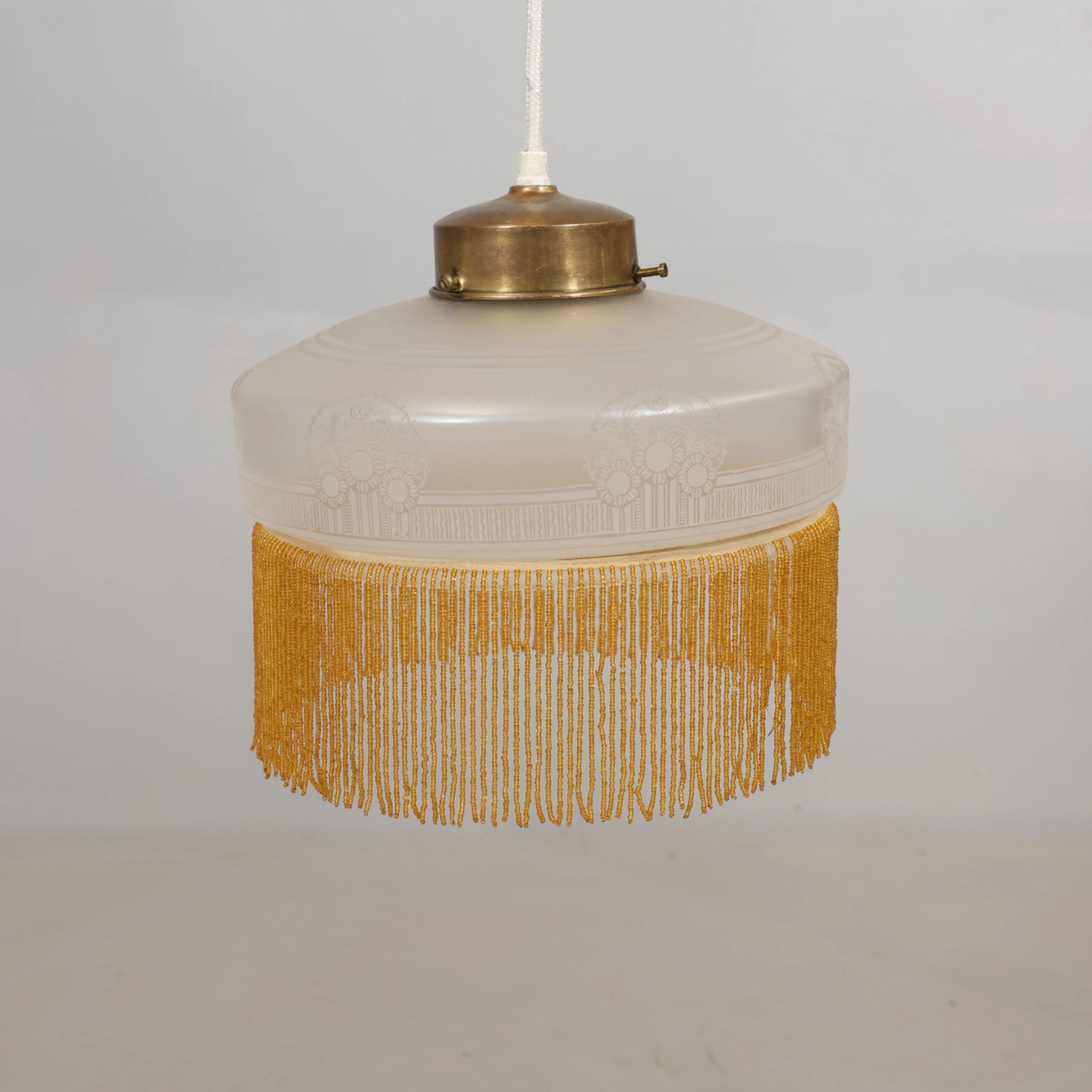 TAKLAMPA glas omkring 1930-tal.