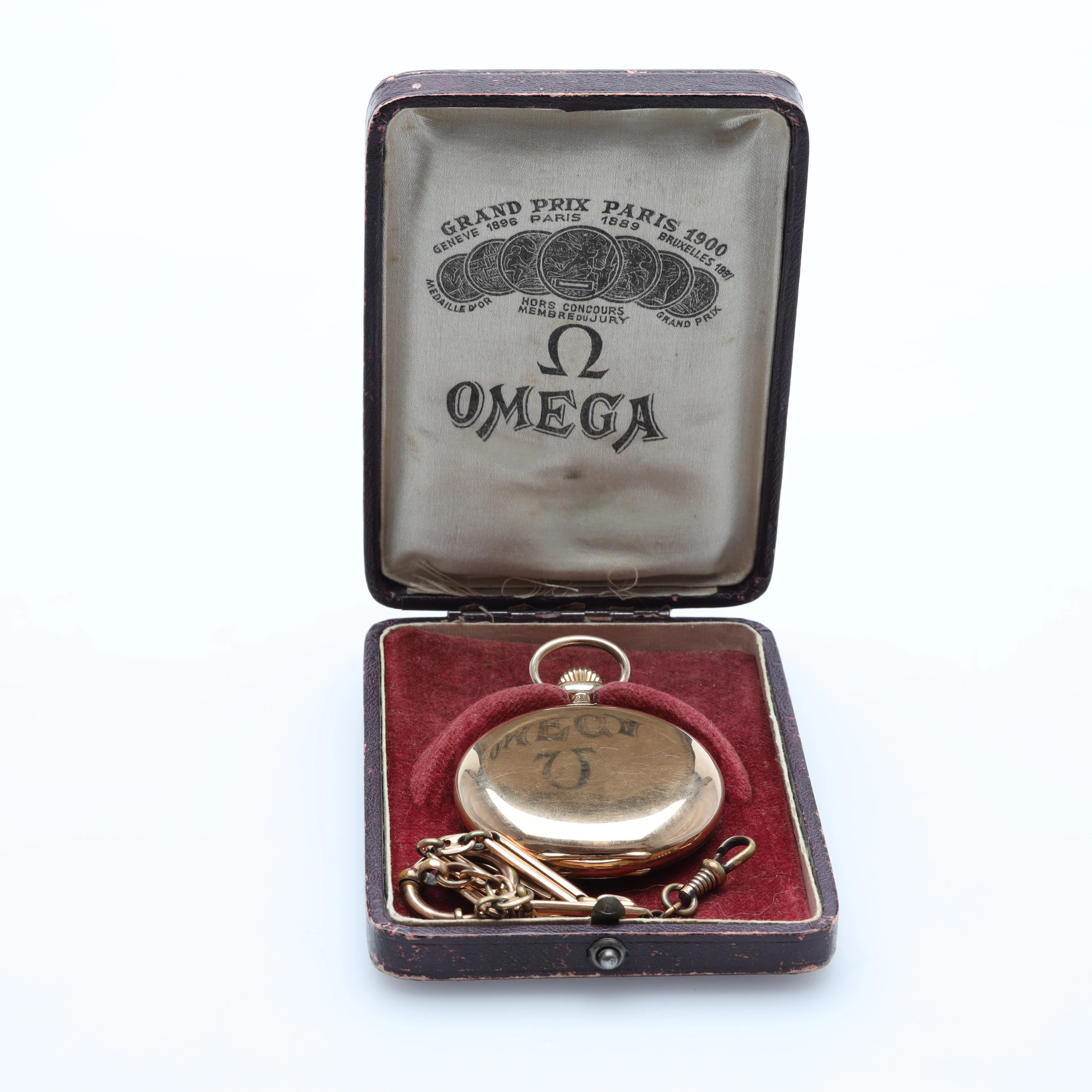 FICKUR Omega savonettmodell 14K guld bruttovikt ca 89,4 gram.