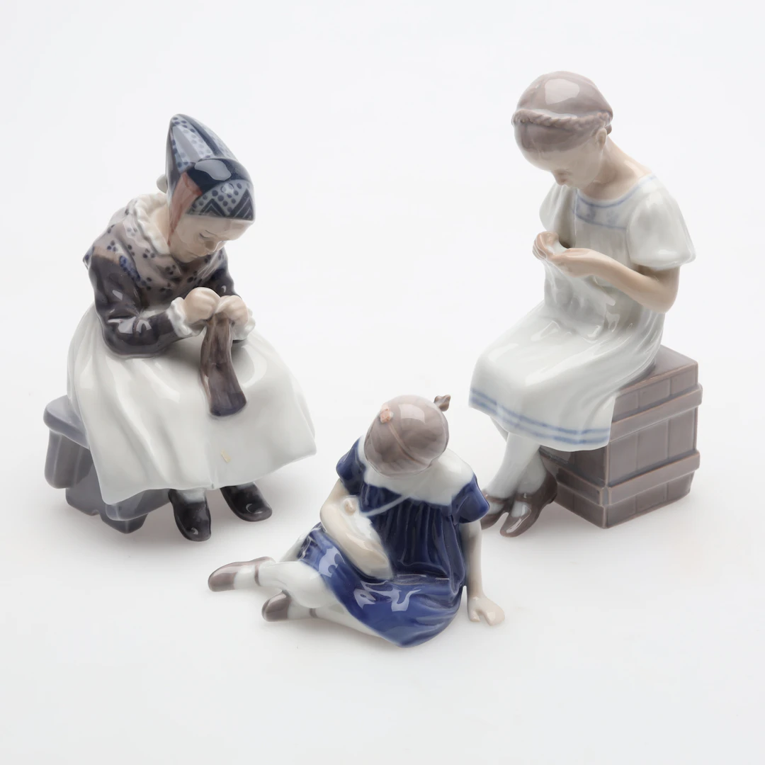 FIGURINER 3 stycken B&G och Royal Copenhagen Danmark.