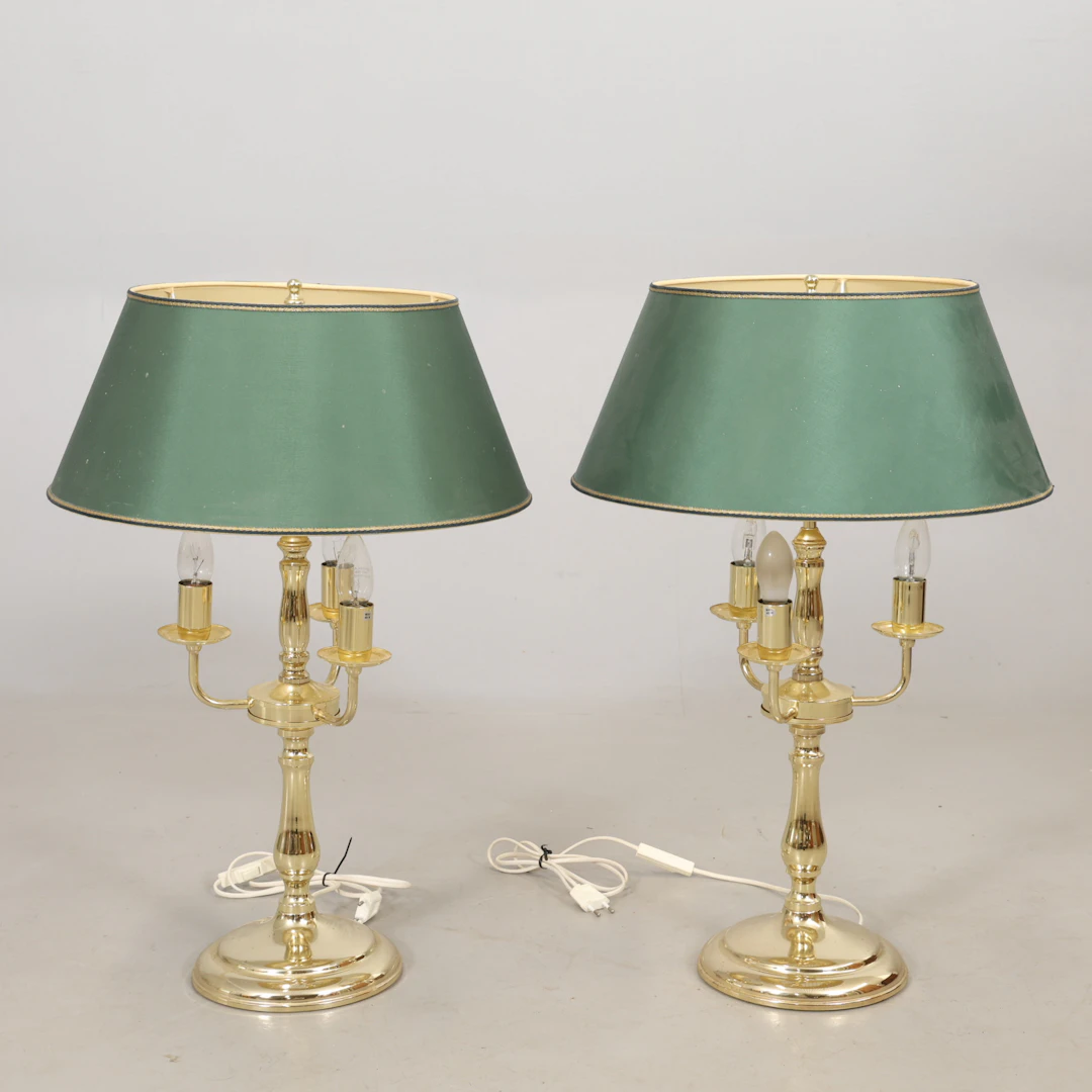 BORDSLAMPOR 1 par Engelsk stil, Lamp Gustav.