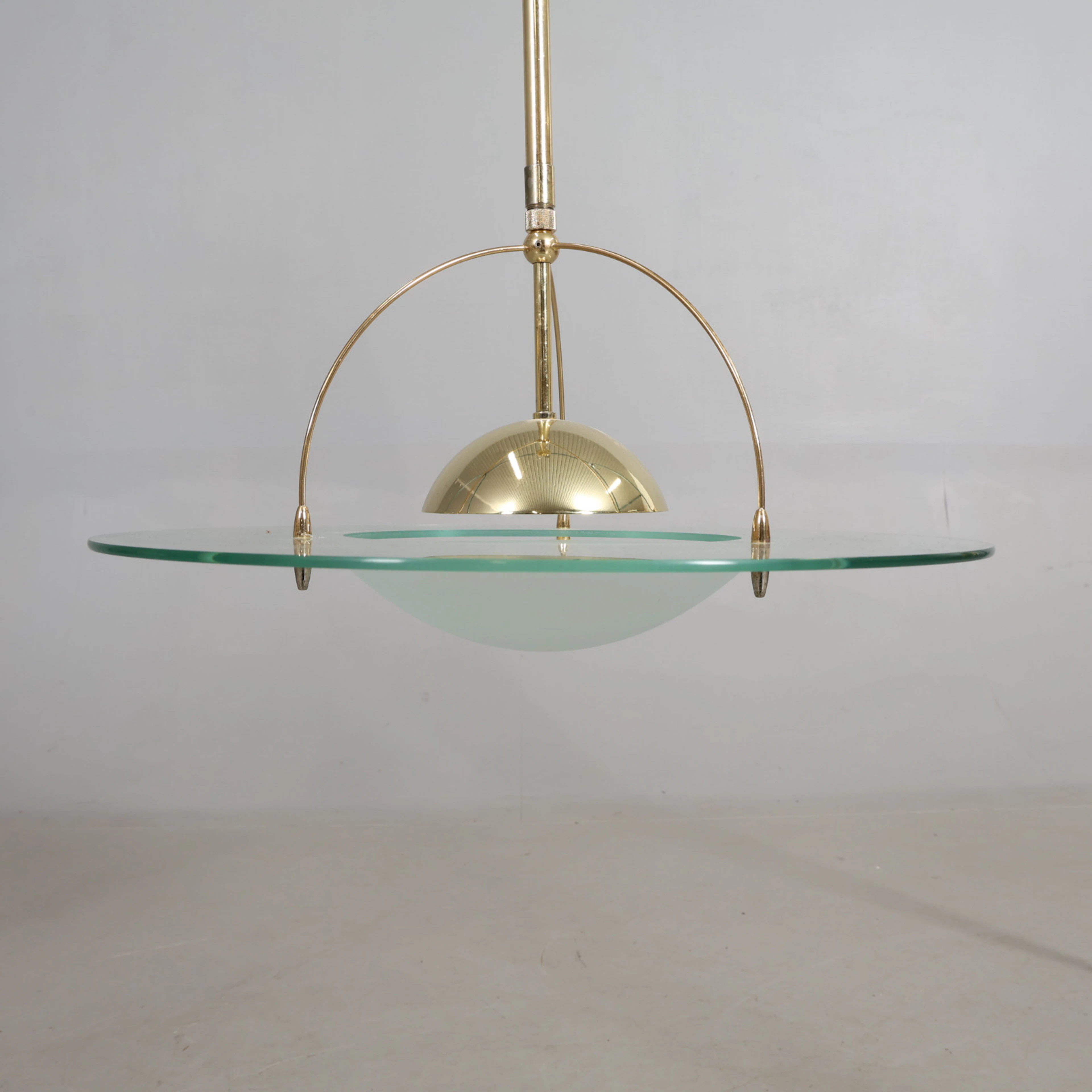TAKLAMPA glas/metall. Massive.