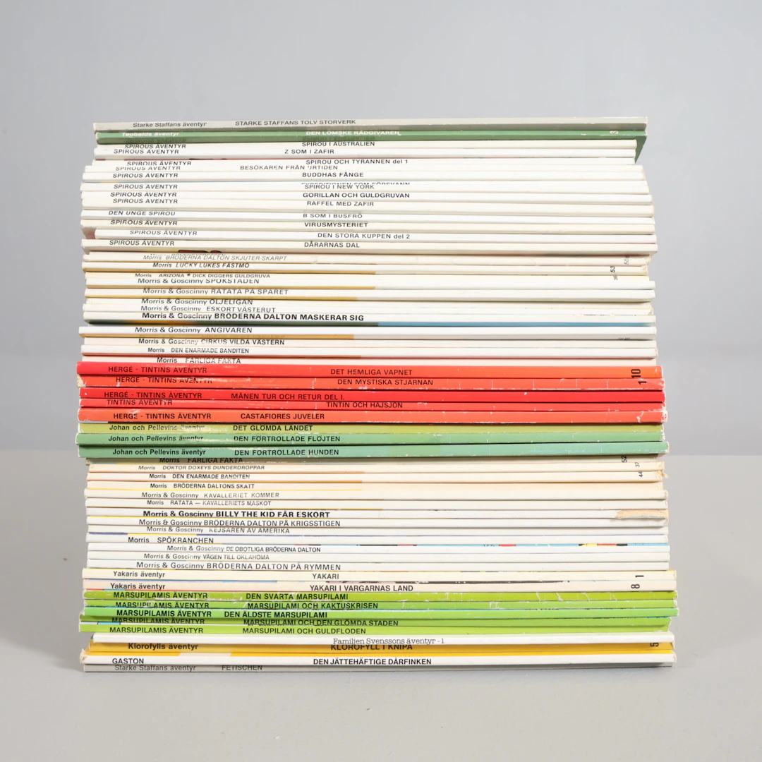 SERIEMAGASIN 62 stycken.