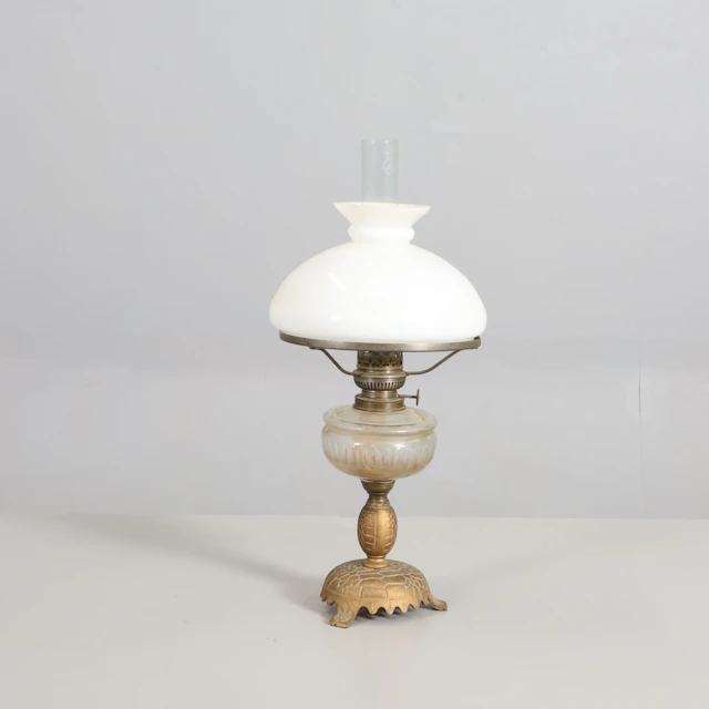 BORDSFOTOGENLAMPA, metall/glas.