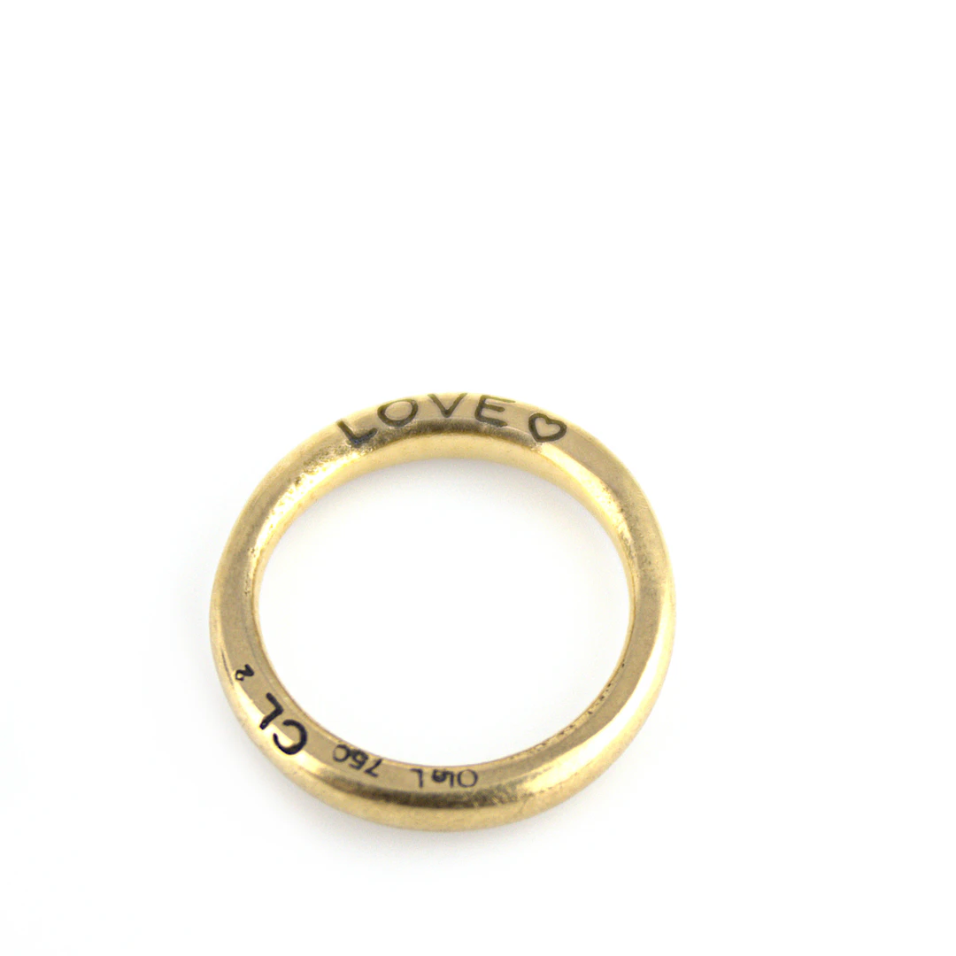 CHARLOTTE LYNGGAARD. Ring, "Love", guld 18k, Ole L. Danmark.