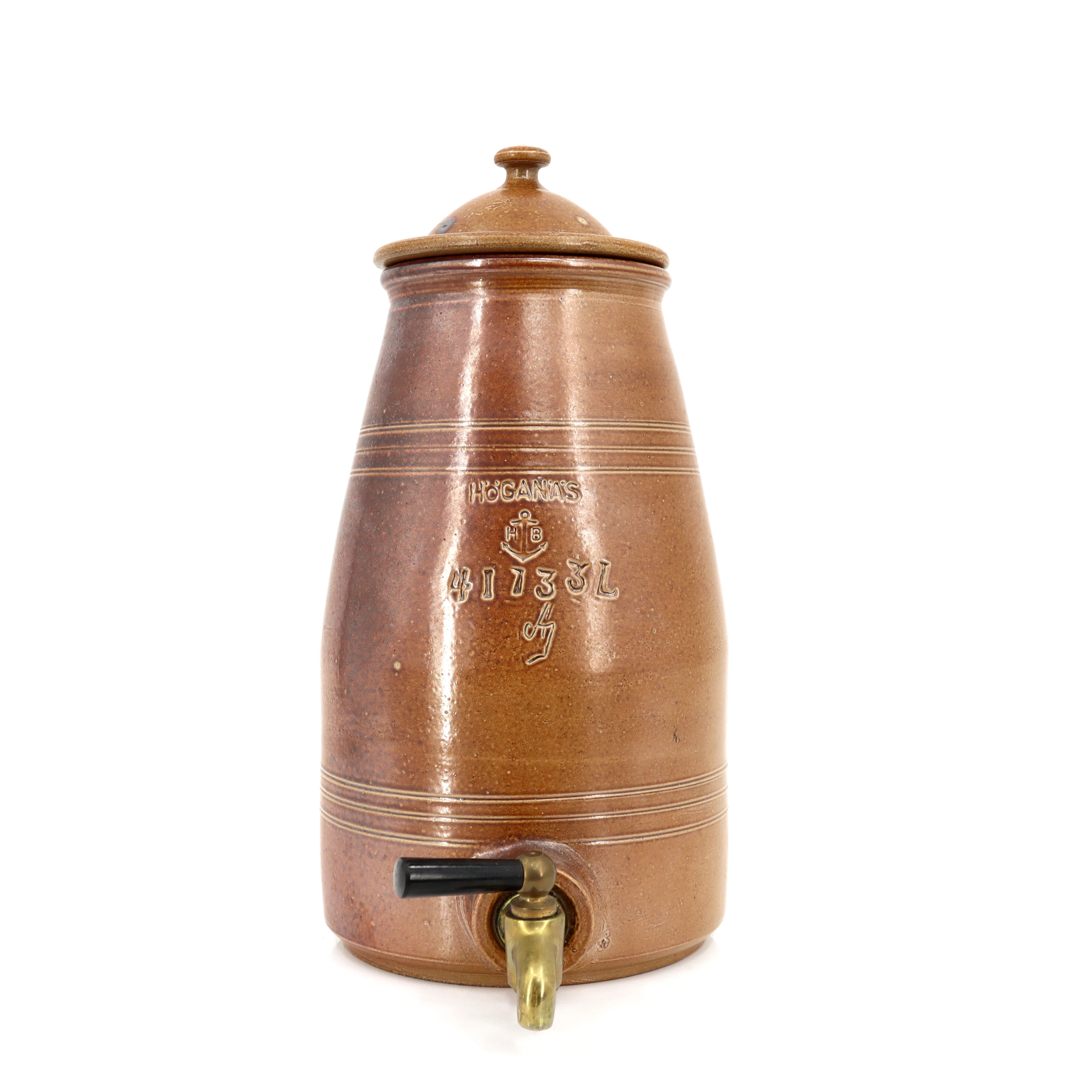 KRUS MED TAPPKRAN, saltglaserad, 3 liter, Höganäs.