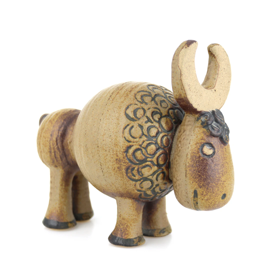 LISA LARSON. Figurin, "Buffel", ur serien Jura, stengods, djupstämplad