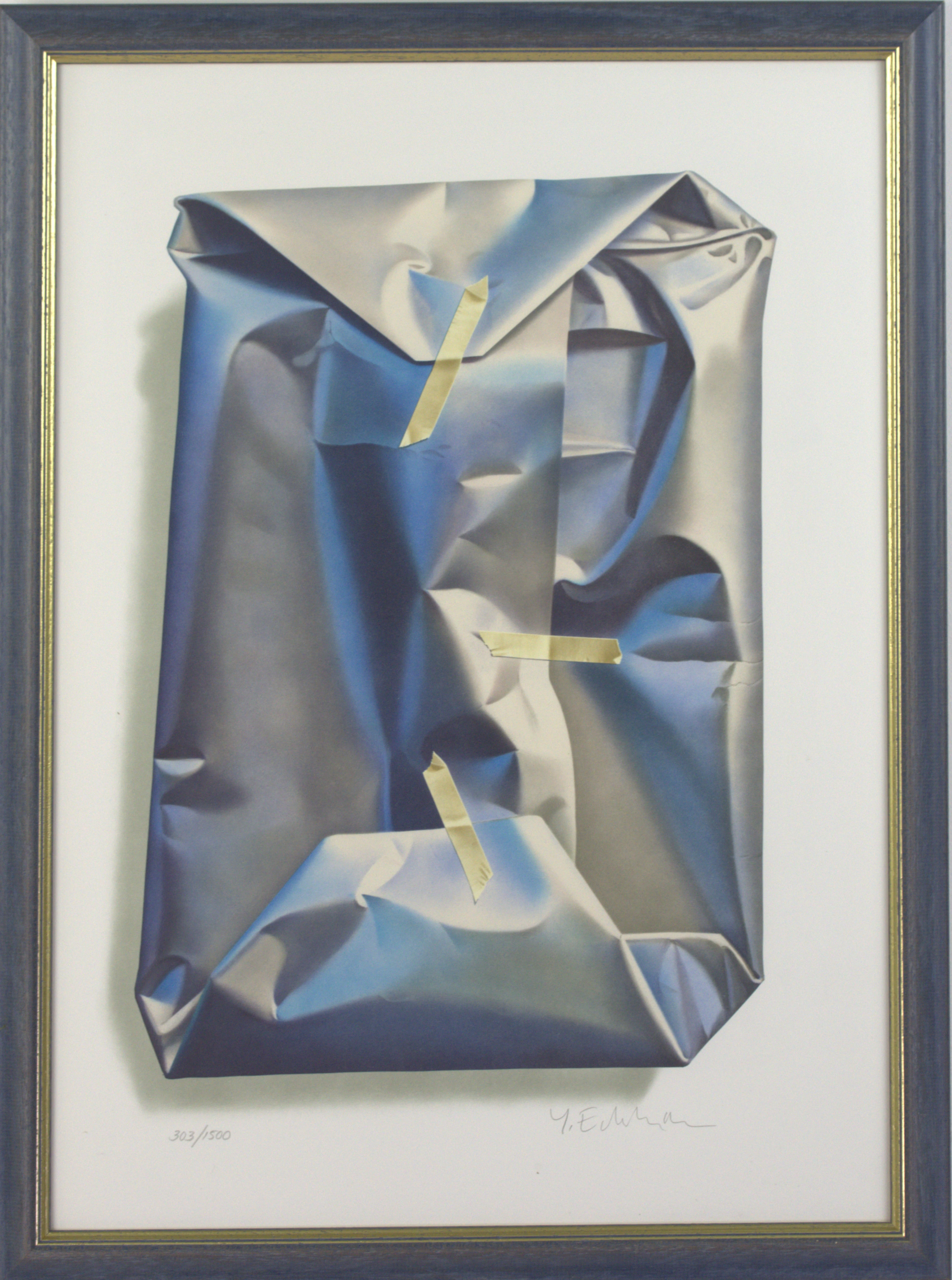 YRJÖ EDELMANN. Gicleetryck, 303/1500, Inslaget paket, signerad.