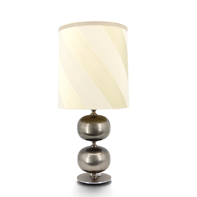 HENRIK BLOMQVIST. Bordslampa, vitmetall, Tranås stilarmatur, 1970-tal