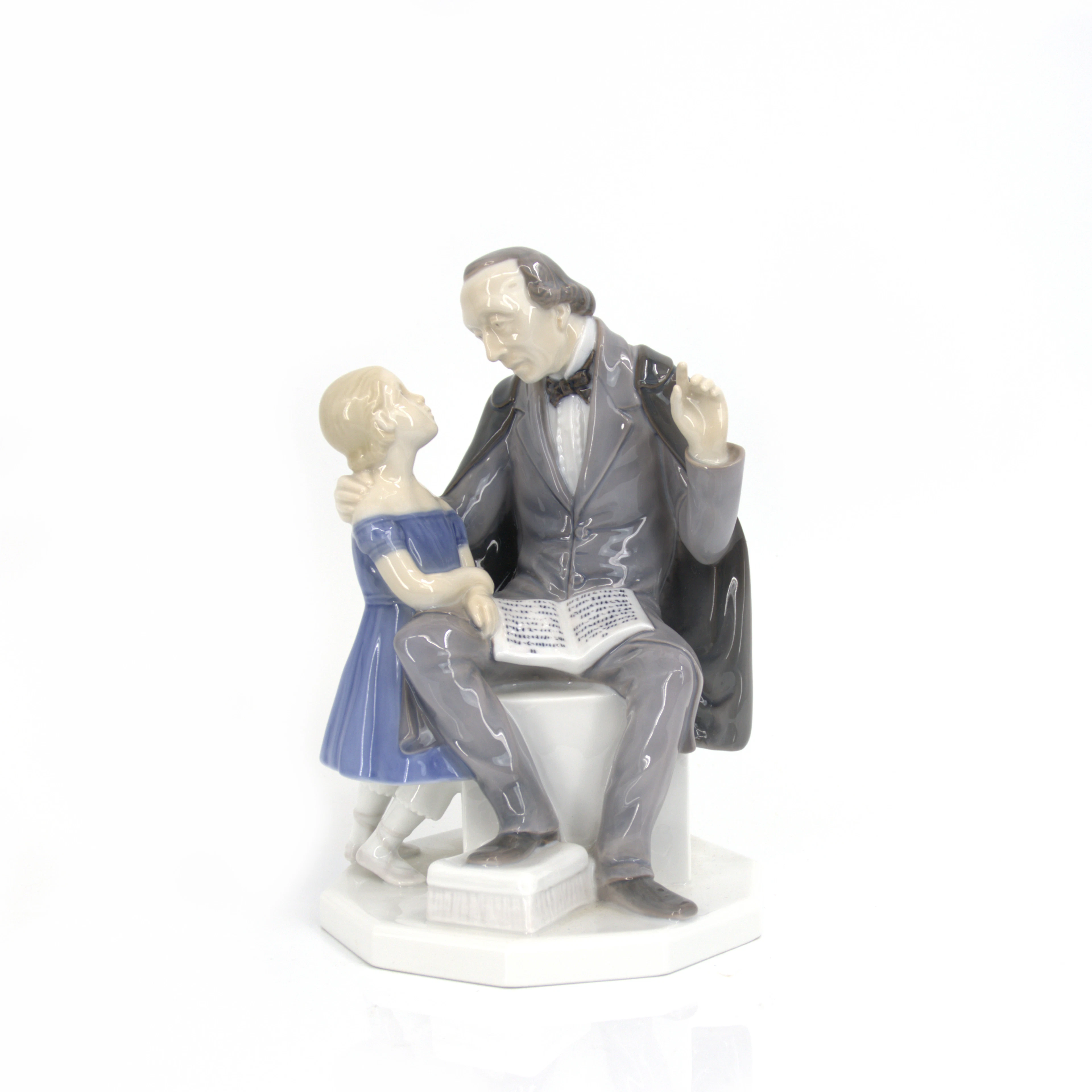 FIGURIN, "H.C. Andersen", nr 2037, porslin, Bing & Gröndal, Danmark.