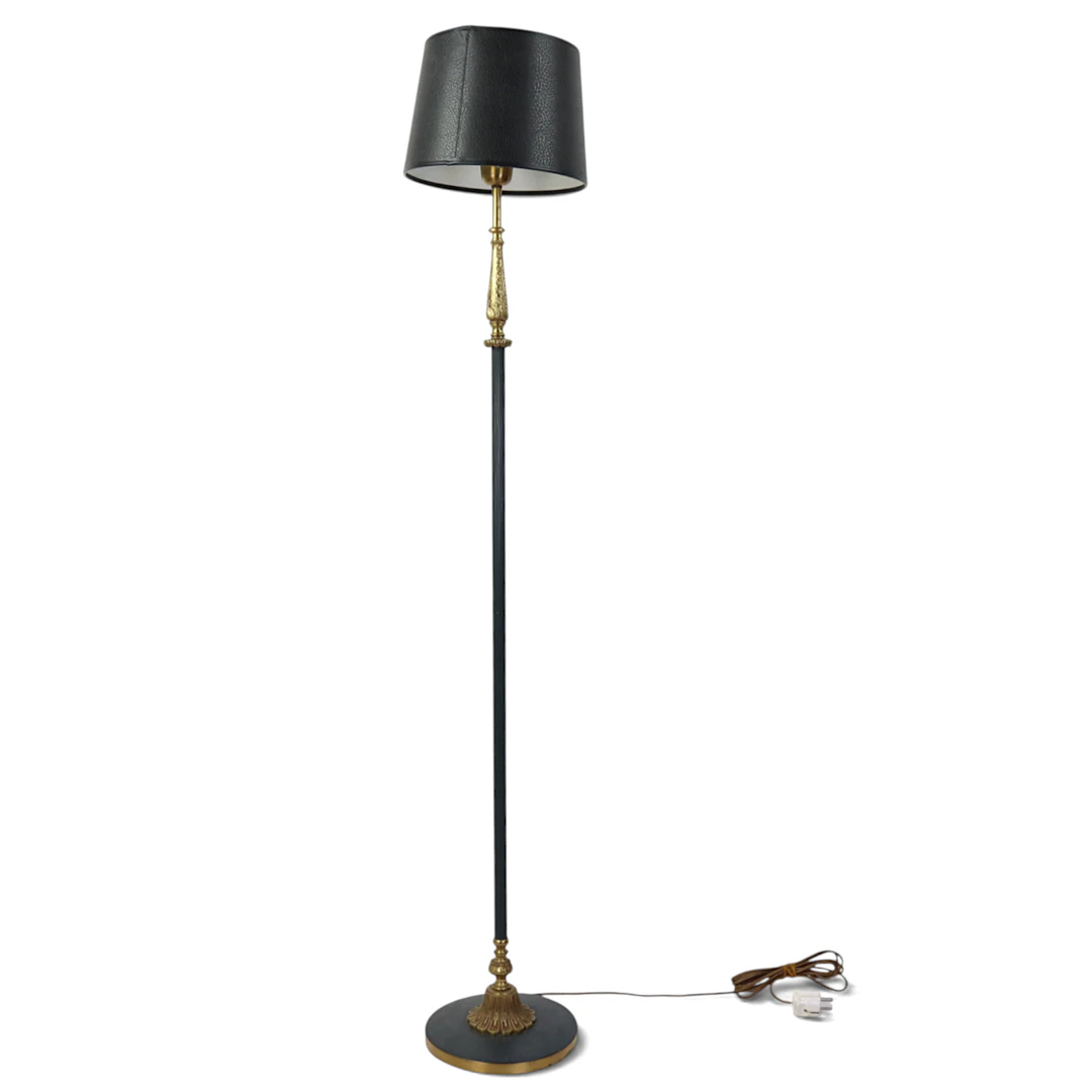 GOLVLAMPA, metall, mässing, 1900-tal.
