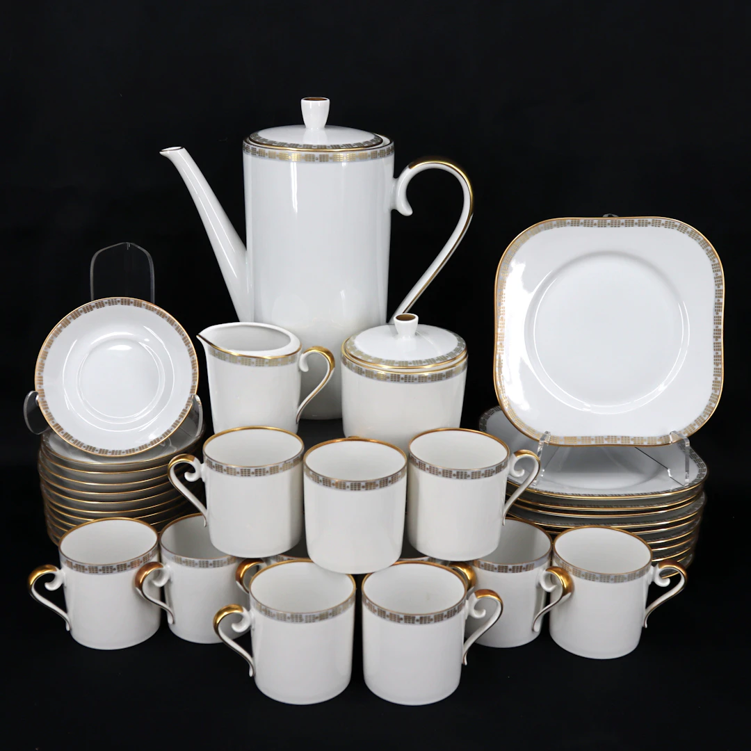 KAFFESERVIS, 37 delar, porslin, Hackefors, 1900-talets senare hälft.