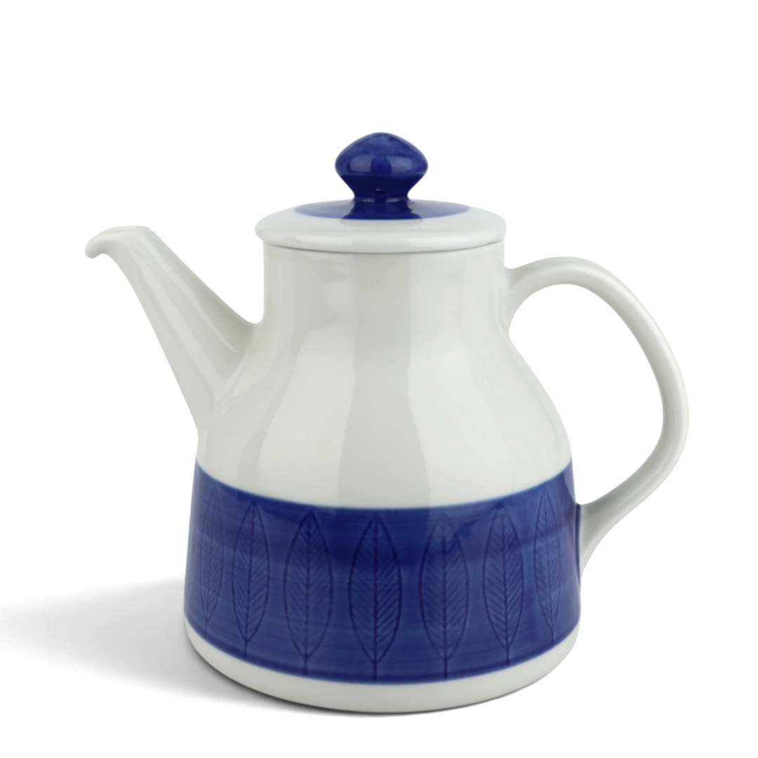HERTHA BENGTSON. KAFFEKANNA, " Koka Blå ", Rörstrand.