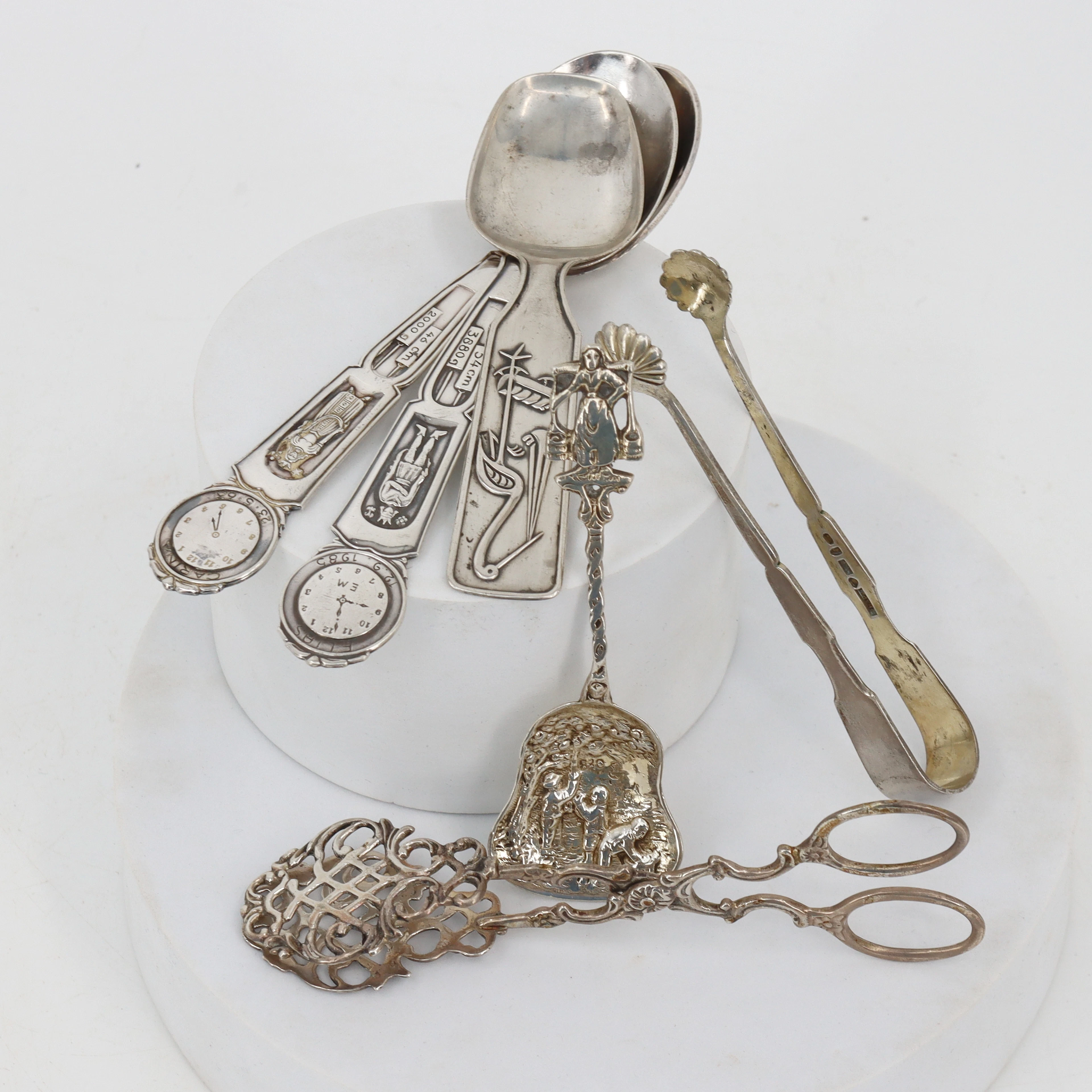 SKEDAR och TÄNGER, 6 delar, silver.