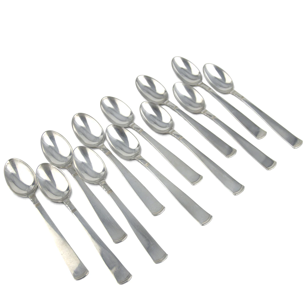 KAFFESKEDAR, 12 st. "Rosenholm", silver, Guldsmedsaktiebolaget i Stockholm