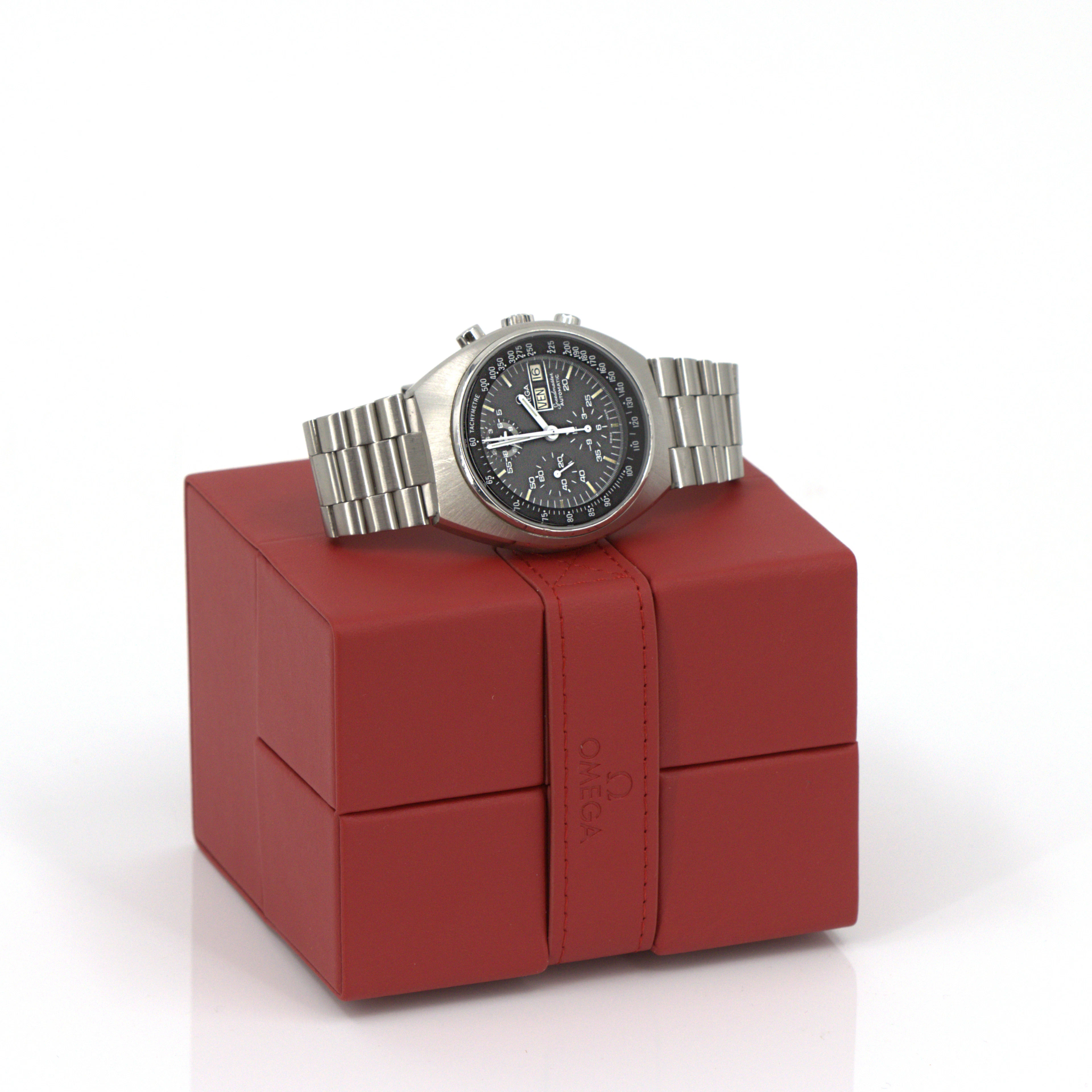 OMEGA. Speedmaster 4,5, armbandsur, automat, stål, nutida.