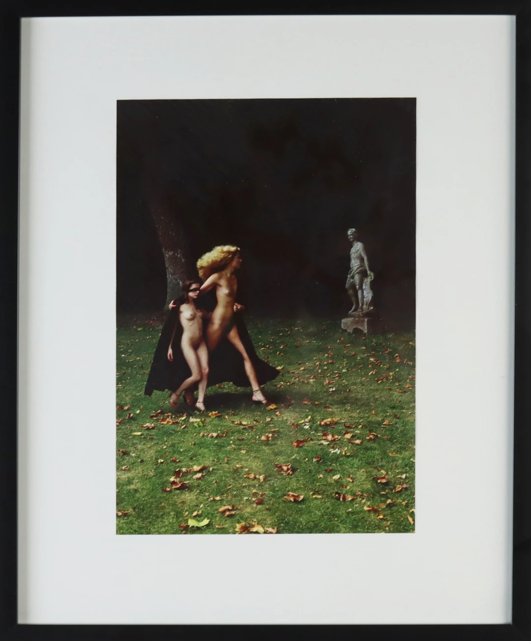 HELMUT NEWTON. Offsettryck, efter "Chateau d´ Aunoy" France", 1977.