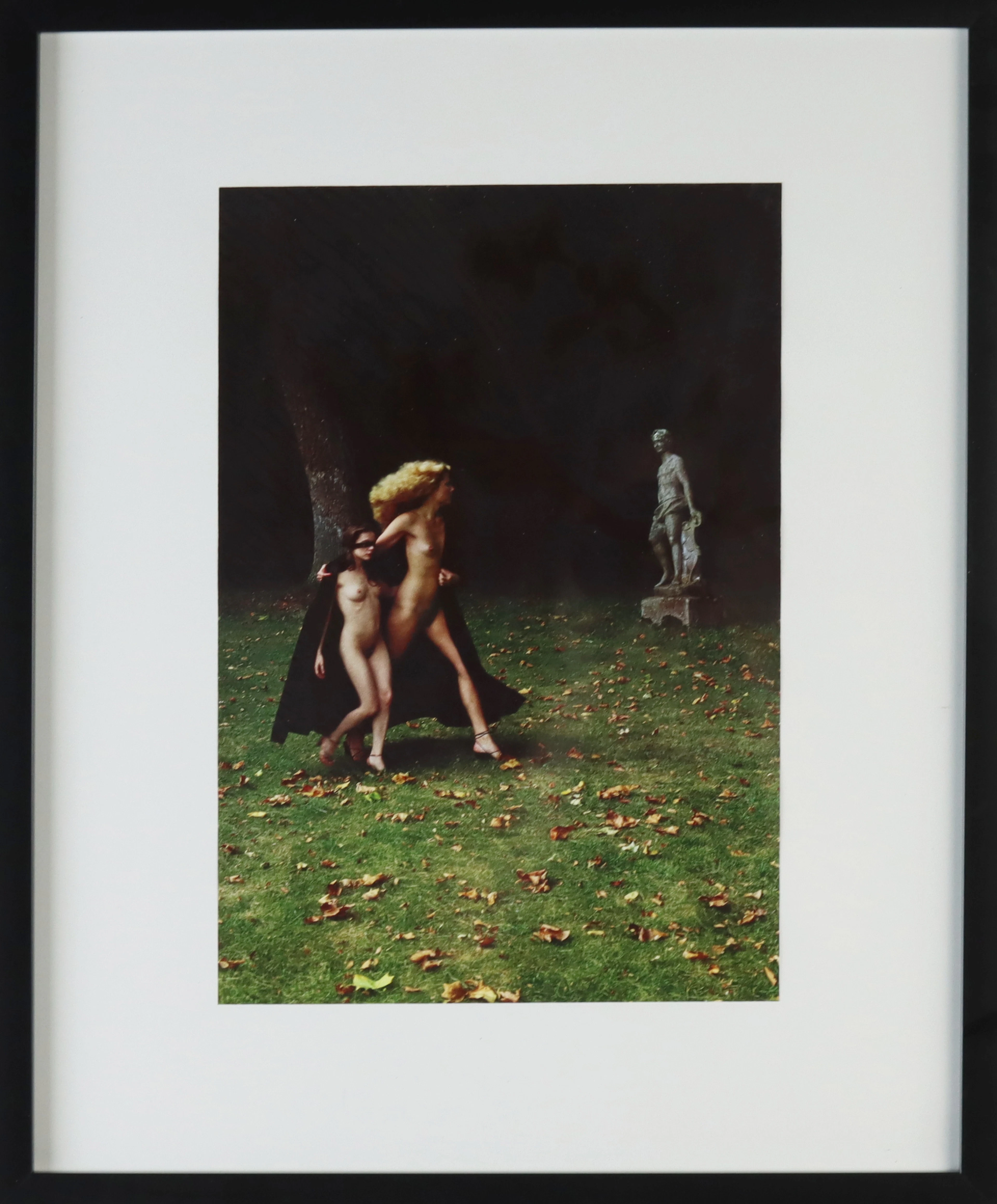 HELMUT NEWTON. Offsettryck, efter "Chateau d´ Aunoy" France", 1977.