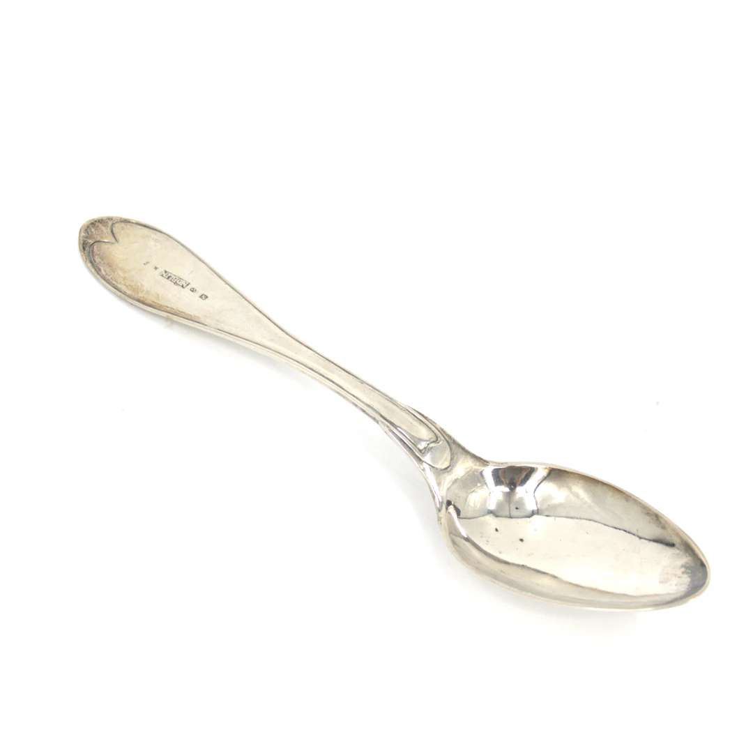 STEPHAN NÖBLIN (1795-1839). Sked, silver, gammal modell av svensk